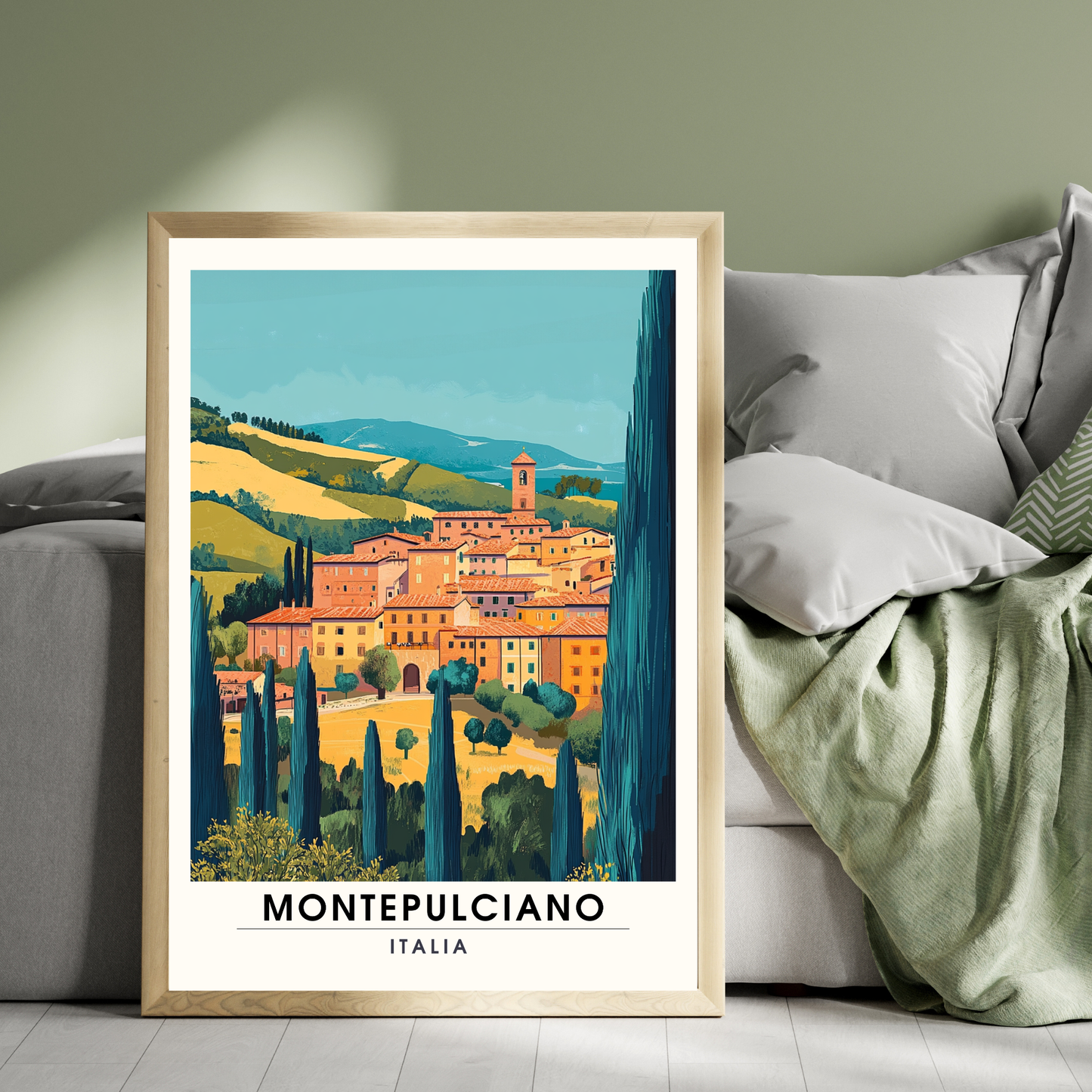Montepulciano Poster | Montepulciano Print, Italy | Italy Print
