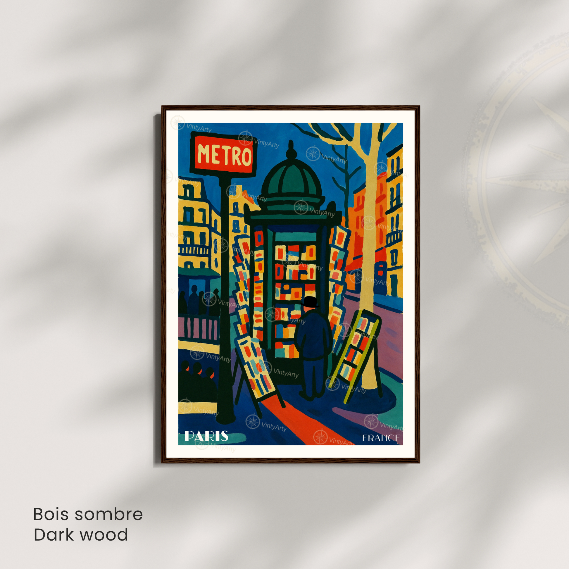 Affiche Paris | Poster décoratif Métro | Affiche France