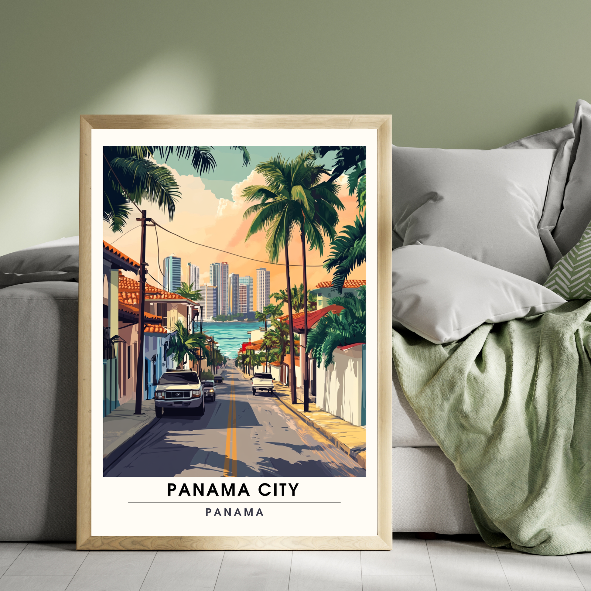 Affiche Ville de Panama | Impression Panama | Affiche Panama