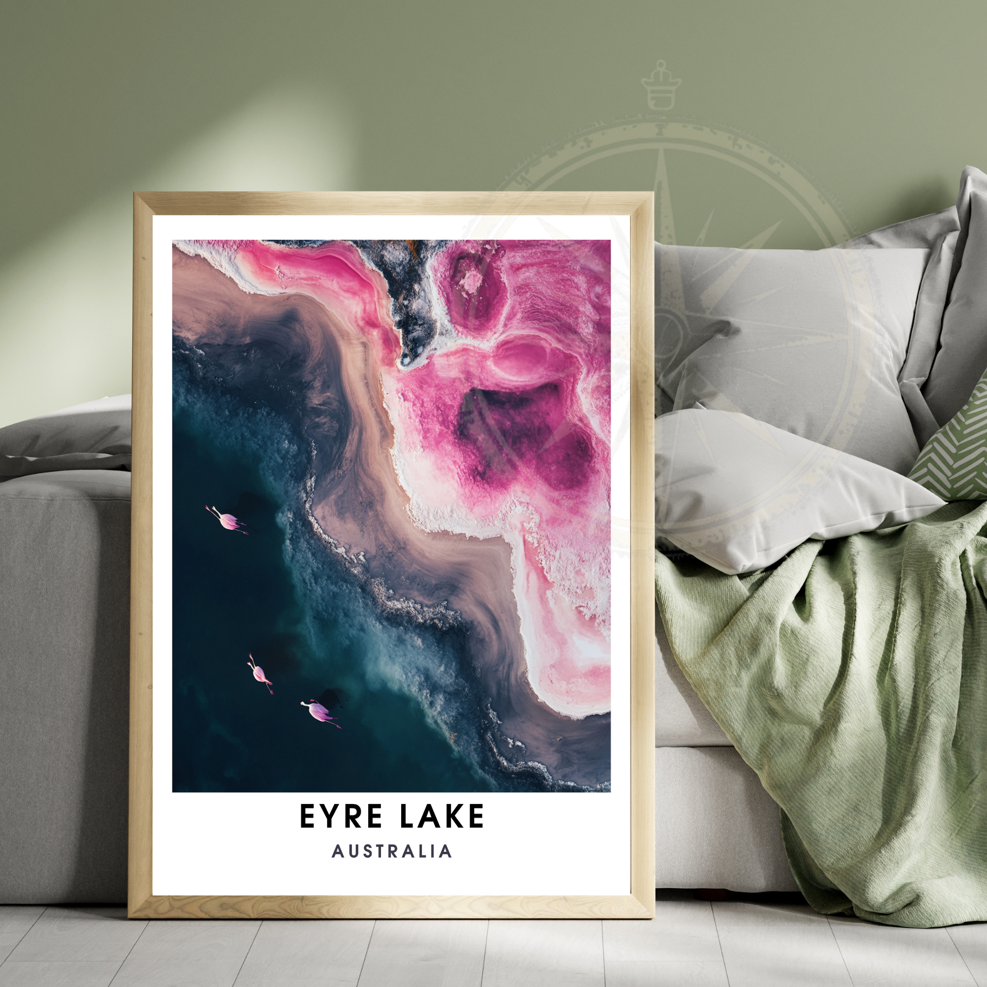 Affiche lac Eyre | Impression de voyage Australie | Affiche Lac