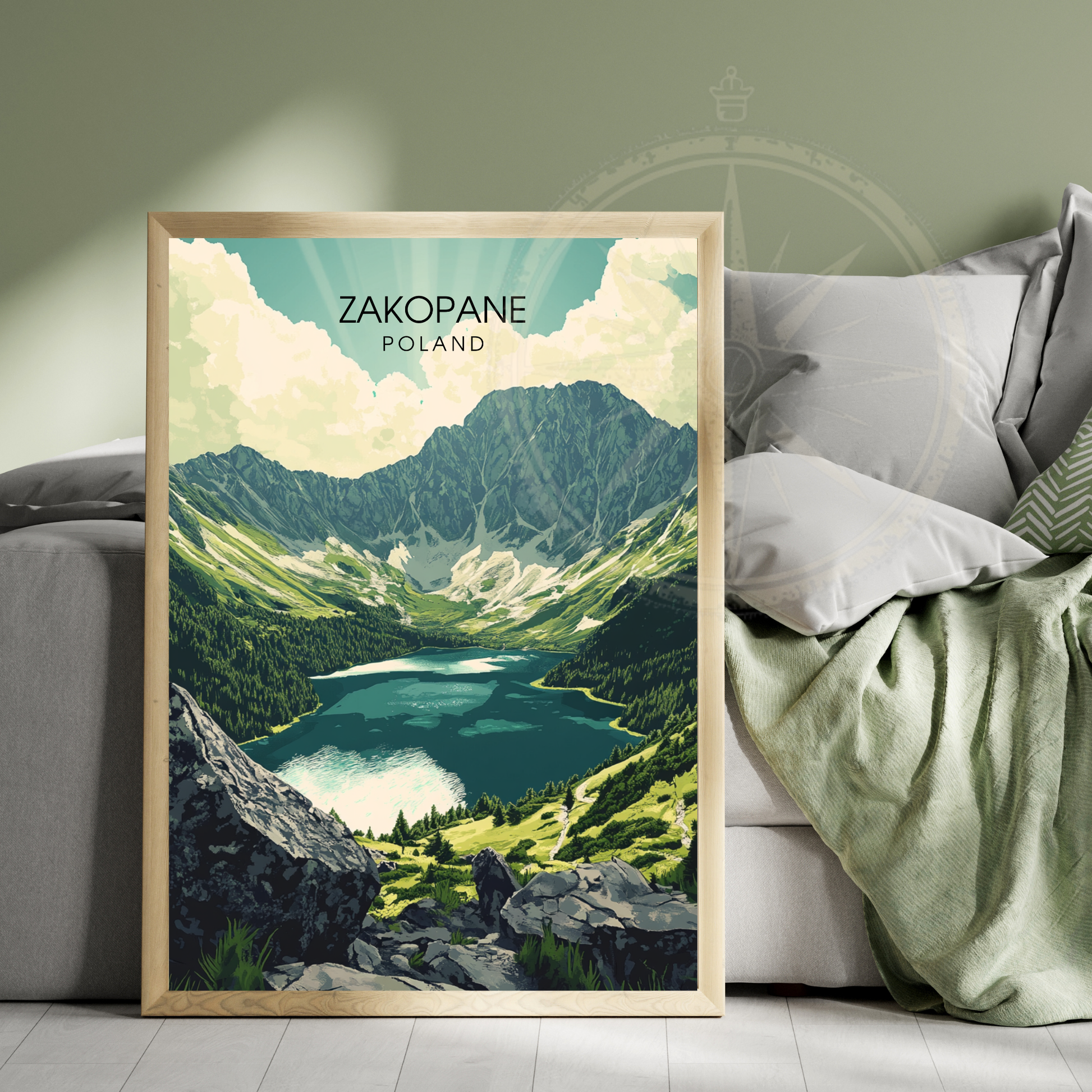 Affiche Zakopane | Impression Pologne | Affiche Pologne