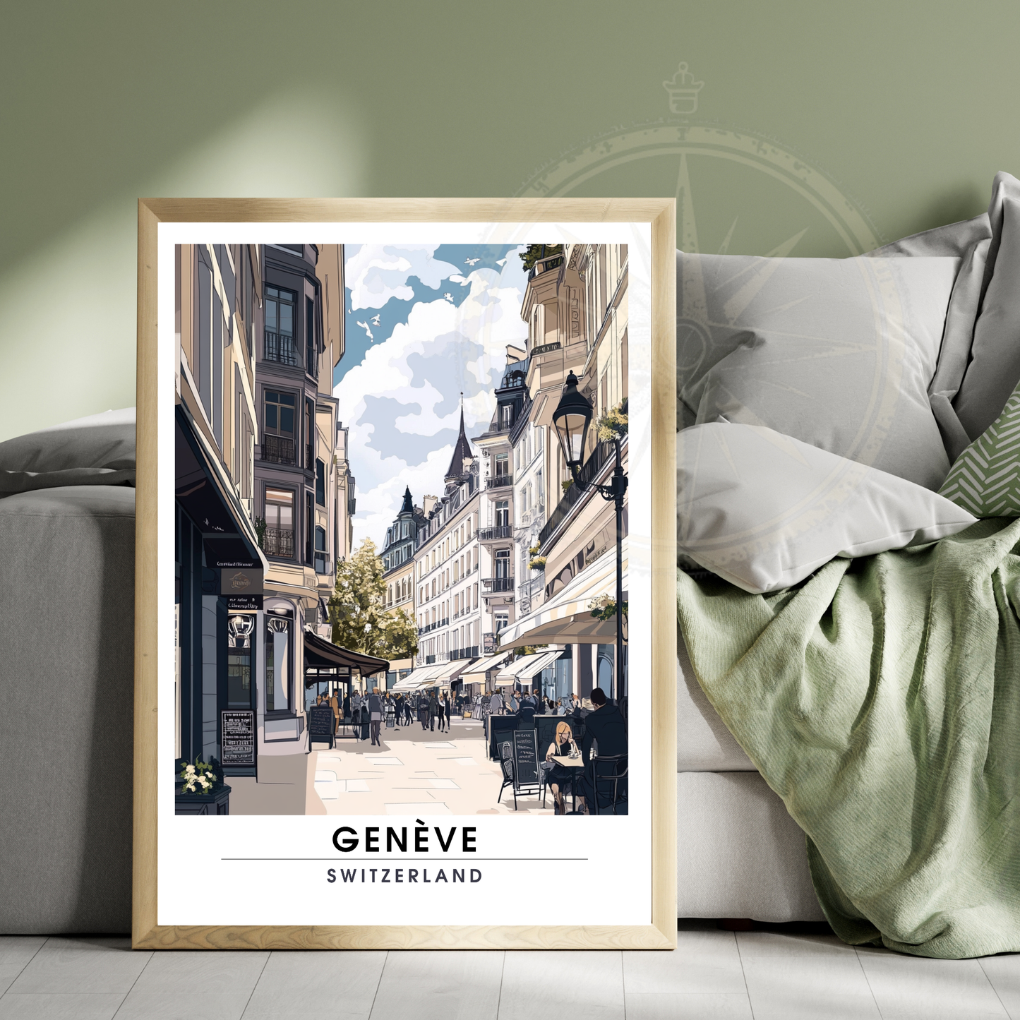 Affiche Genève | Impression de voyage Suisse | Affiche Suisse