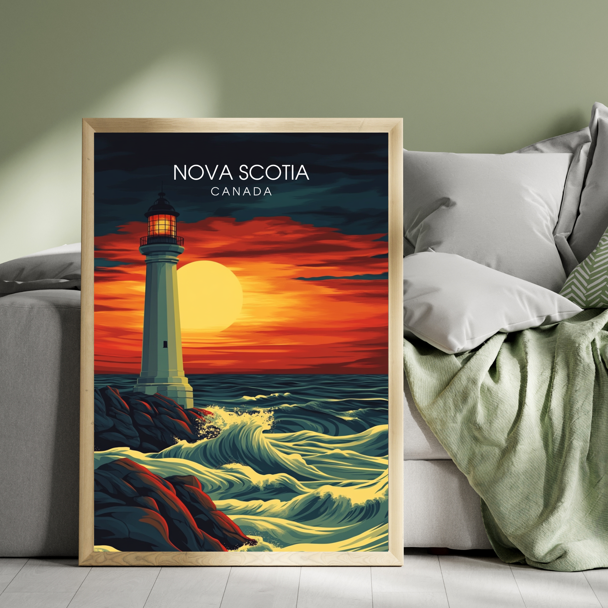 Affiche Nouvelle Écosse | Poster de voyage Canada | Affiche Canada