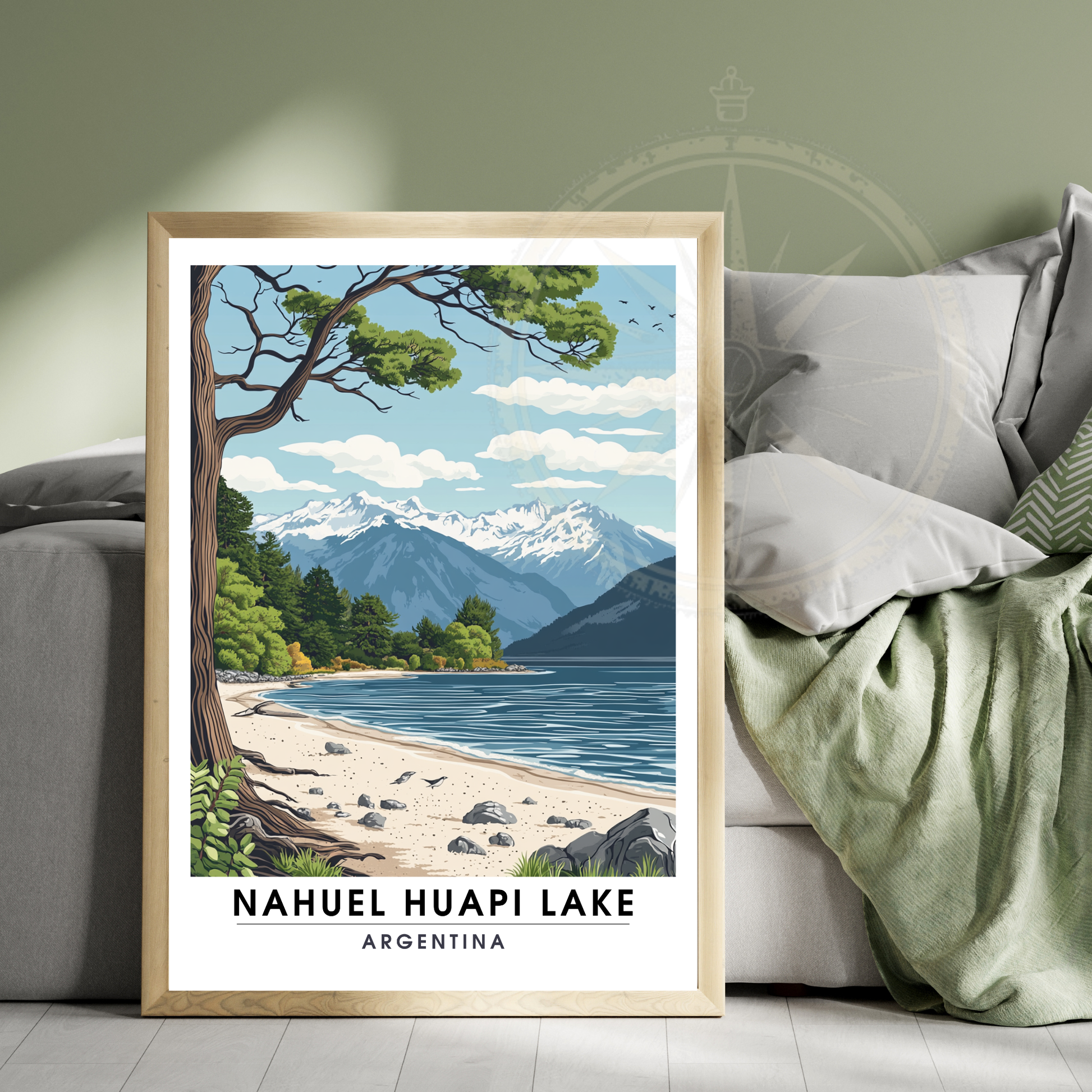 Affiche Lac Nahuel Huapi | Impression Argentine | Affiche Lac