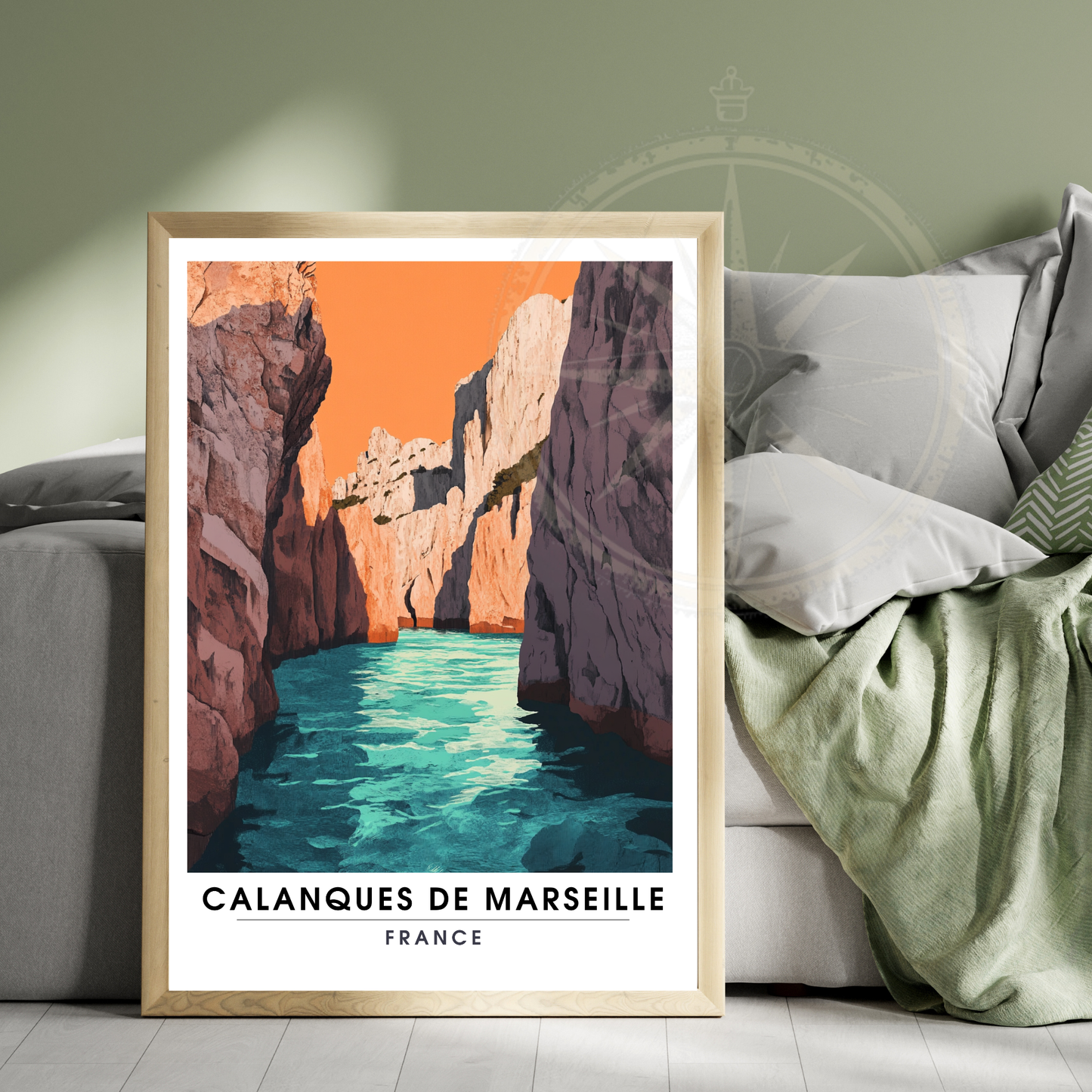 Affiche france | Impression france | Calanques de Marseille