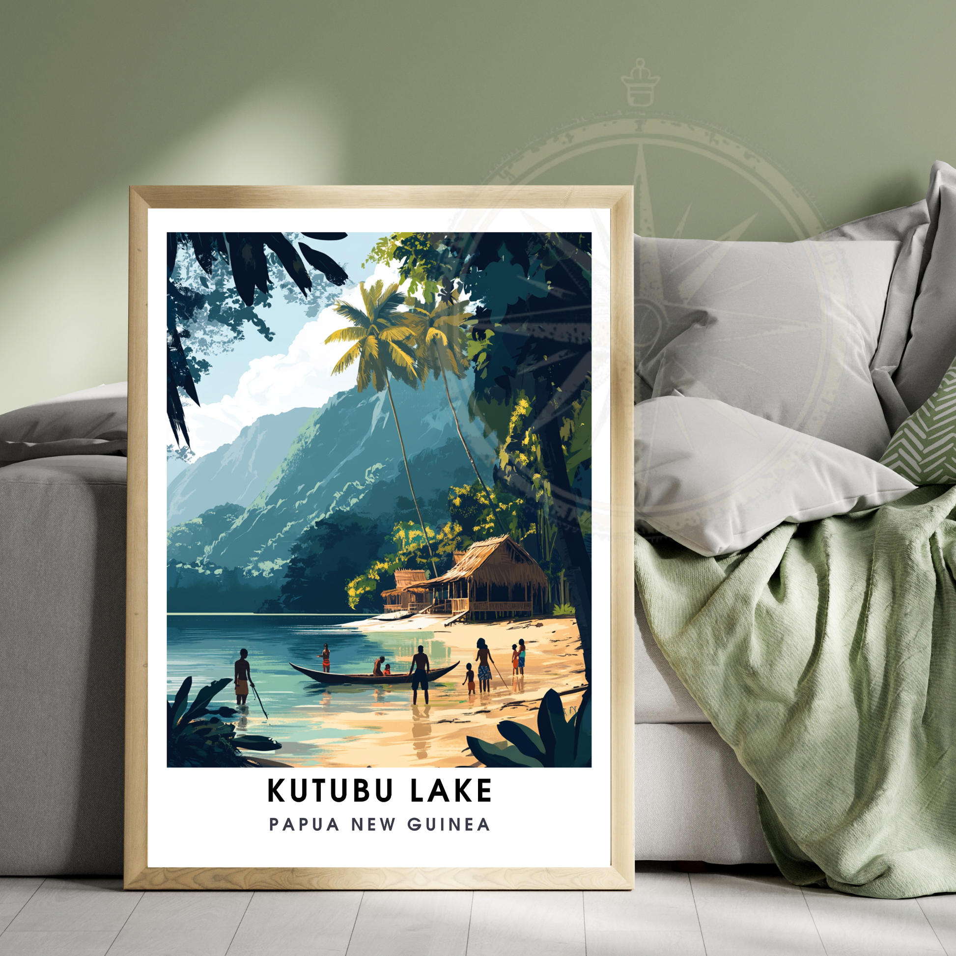 Affiche Lac Katubu | Impression Papouasie-Nouvelle-Guinée | Affiche Lac