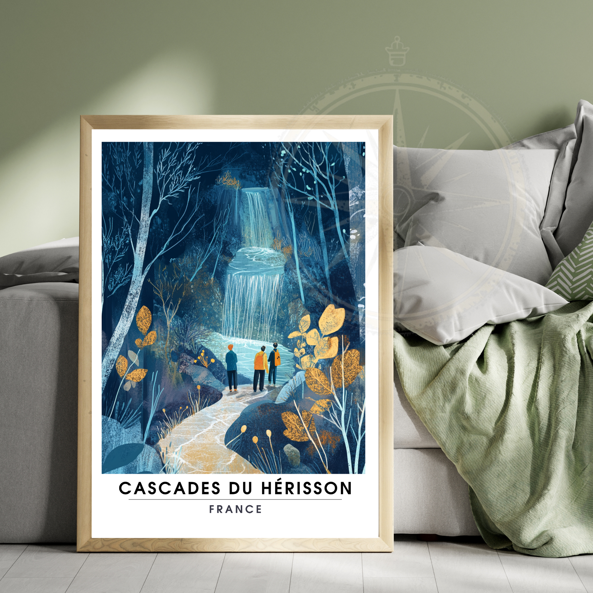 Affiche Cascades du Hérisson | Impression france | France