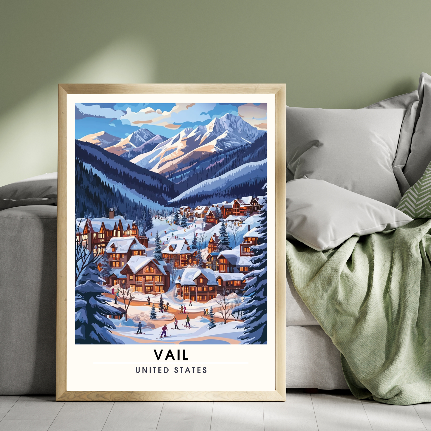 Affiche Vail, USA | impression Vail | Affiche Ski | Colorado