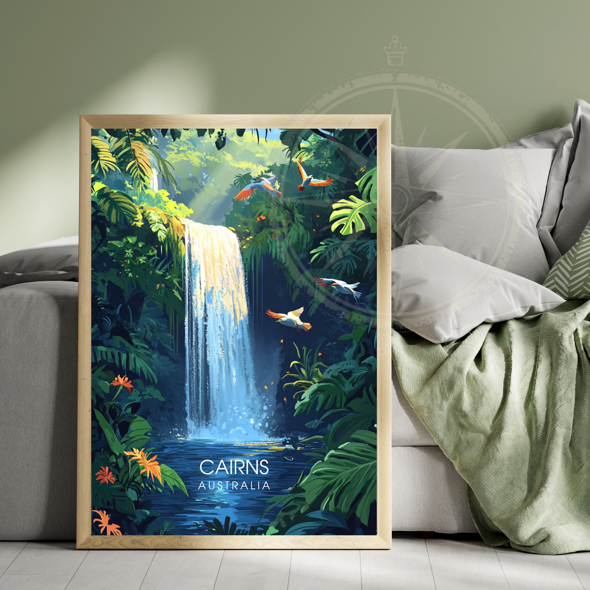 Affiche Cairns | Poster de voyage Australie | Affiche Australie