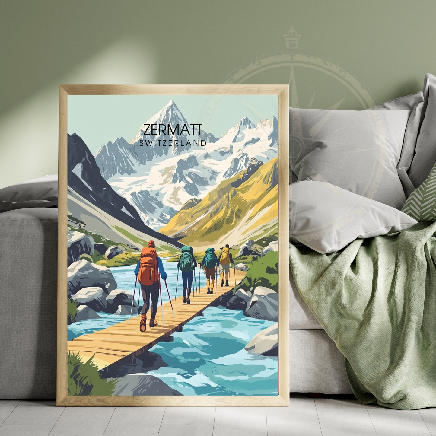 Affiche Zermatt | Impression de voyage Suisse | Affiche Suisse