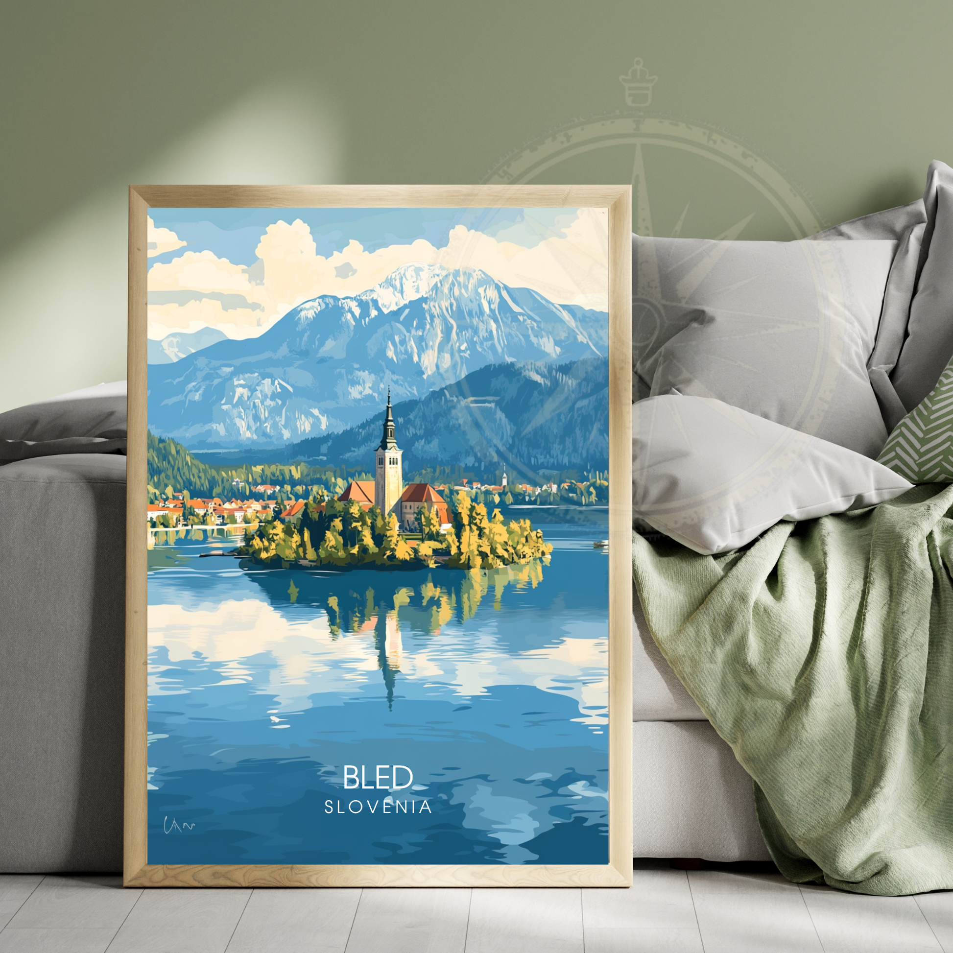 Affiche Bled |Poster Slovénie | Affiche Slovénie