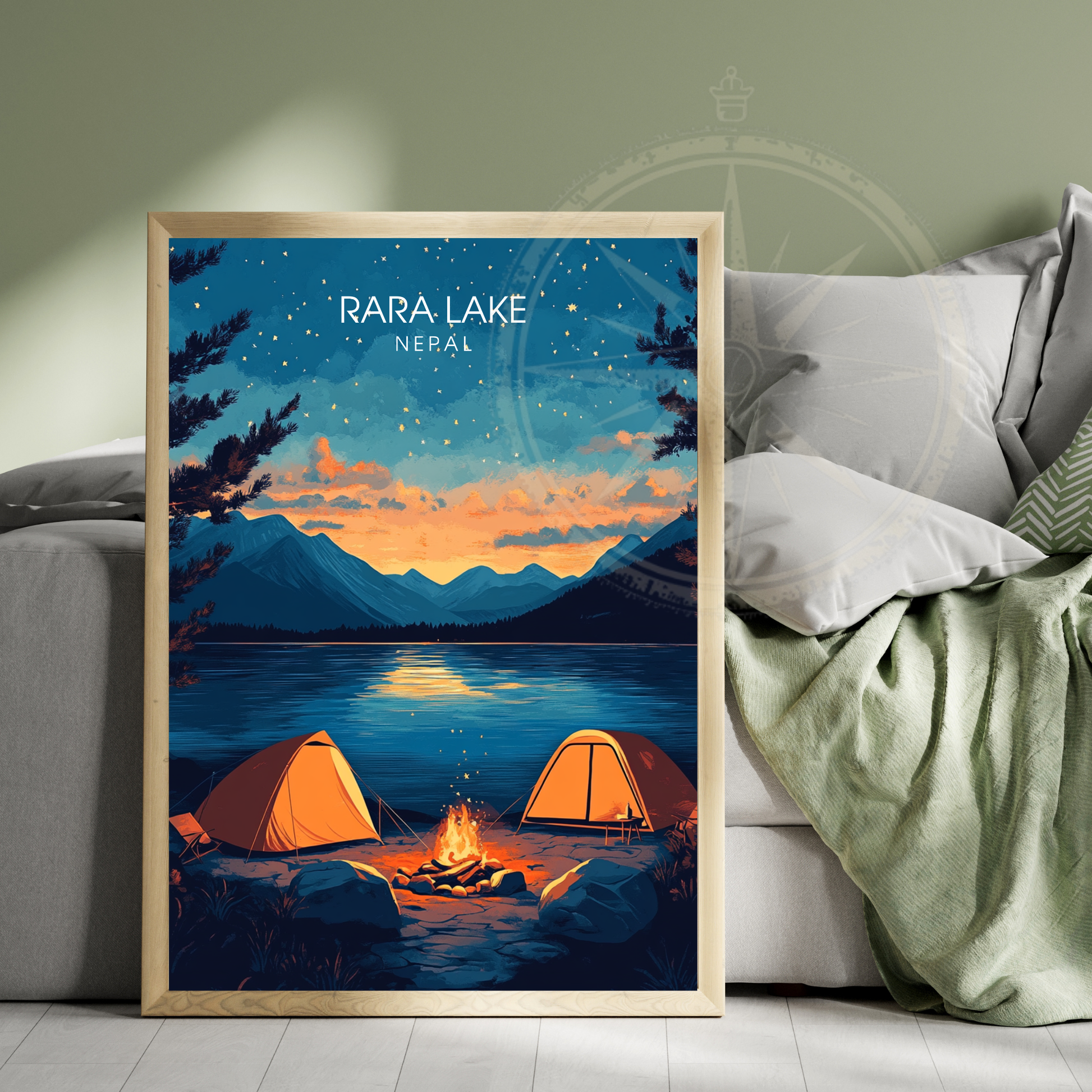 Affiche Rara Lake | Impression Nepal | Affiche Lake