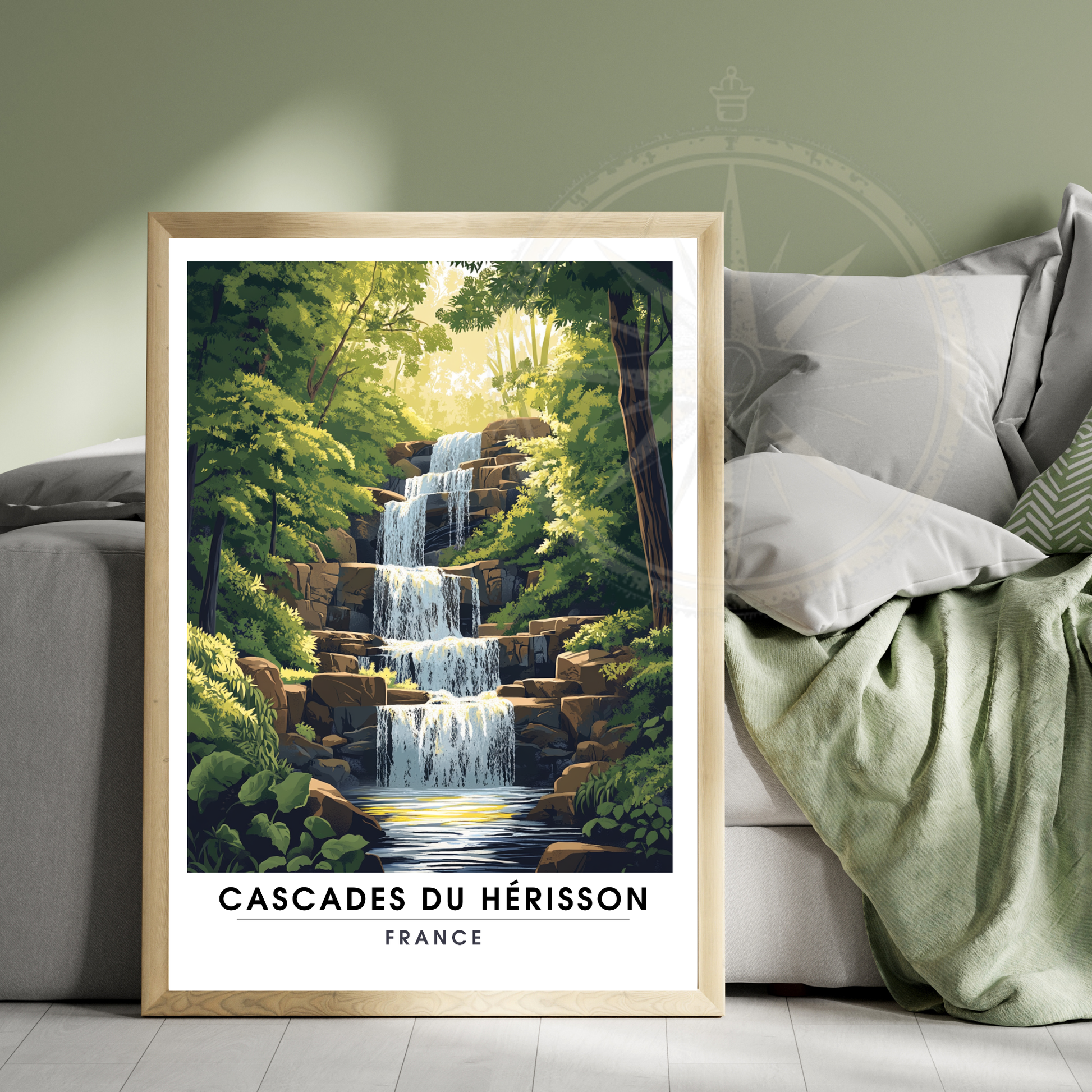 Affiche Cascades du Hérisson | Impression france | France