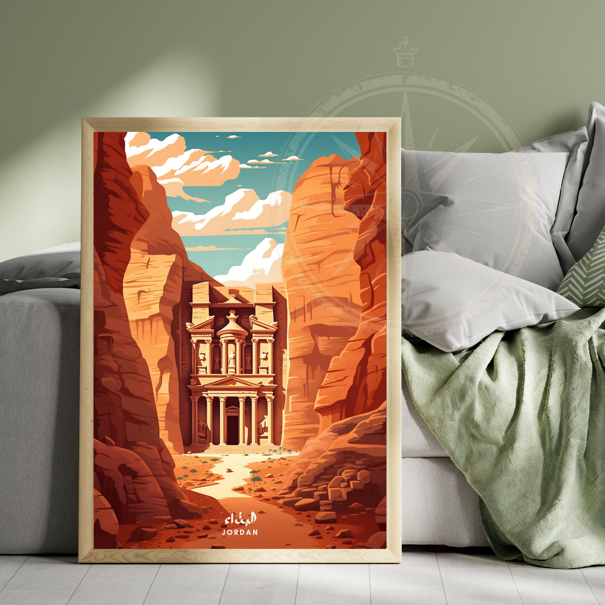 Affiche Petra | Poster décoratif Jordanie | Affiche Jordanie