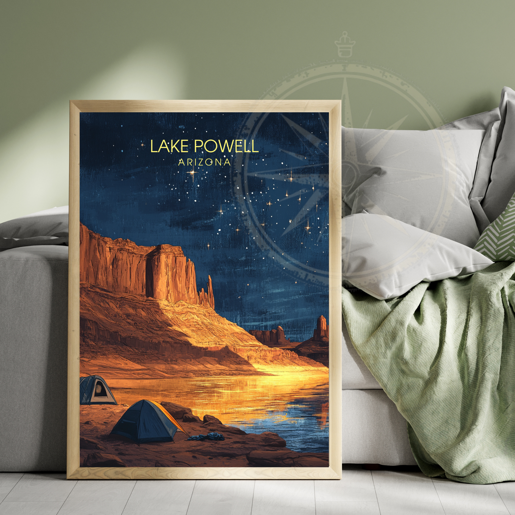 Affiche Lac Powell Arizona | Impression de voyage États-Unis | Affiche Lac