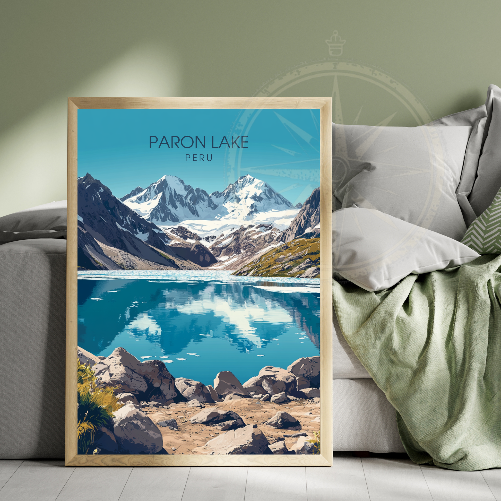 Affiche Lac Paron | Impression de voyage Pérou | Affiche Lac