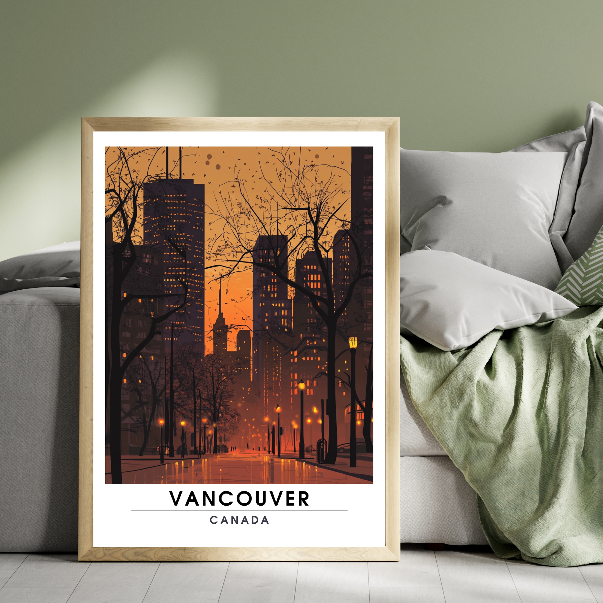 Affiche Vancouver | Impression de voyage Canada | Affiche Canada