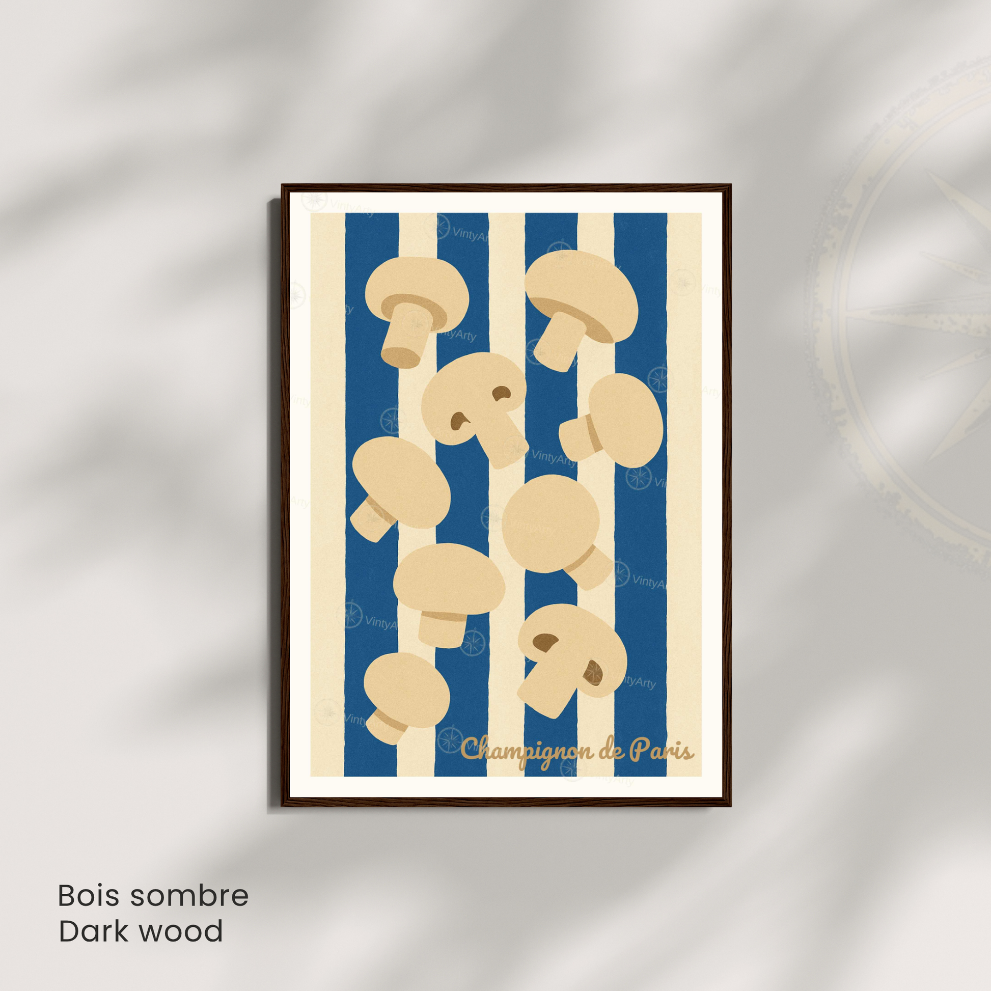 Affiche Paris | Poster champignon | Affiche France