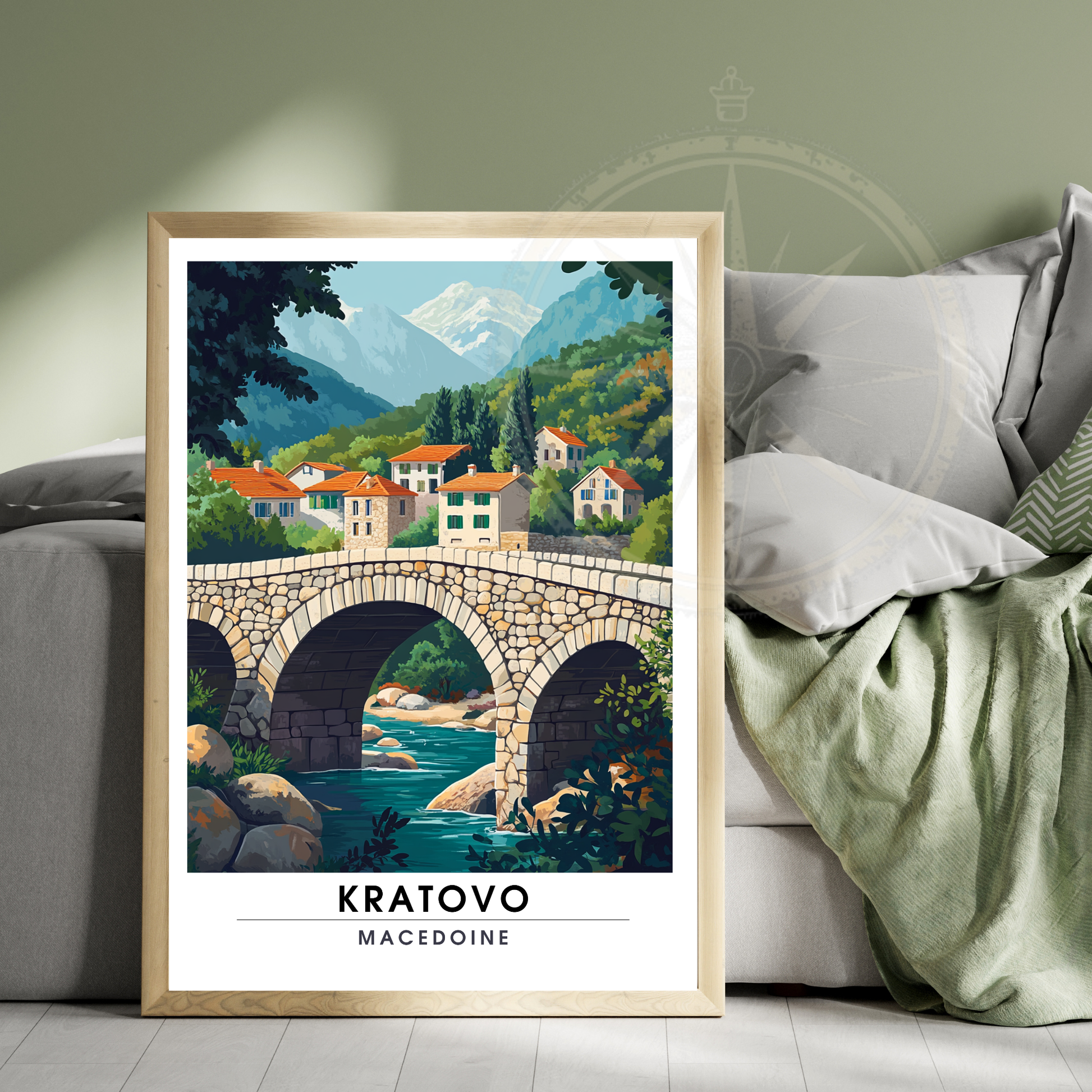 Affiche Kratovo | Impression Macédoine | Affiche Macédoine