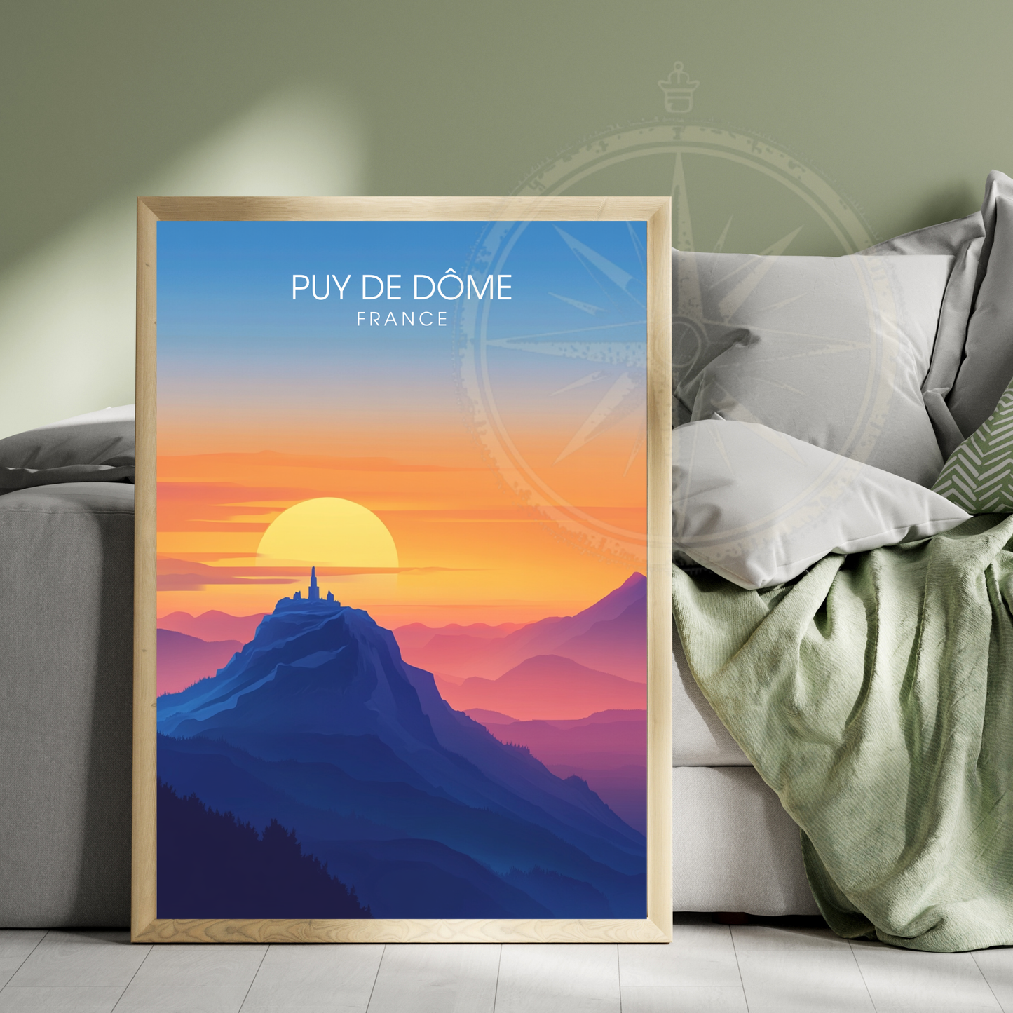 Affiche Puy de Dôme| Impression France | Affiche France
