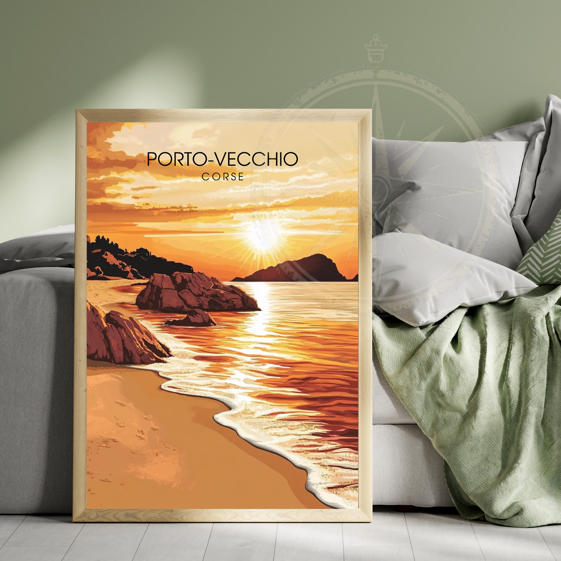 Affiche Porto Vecchio | Poster Corse | Affiche Corse
