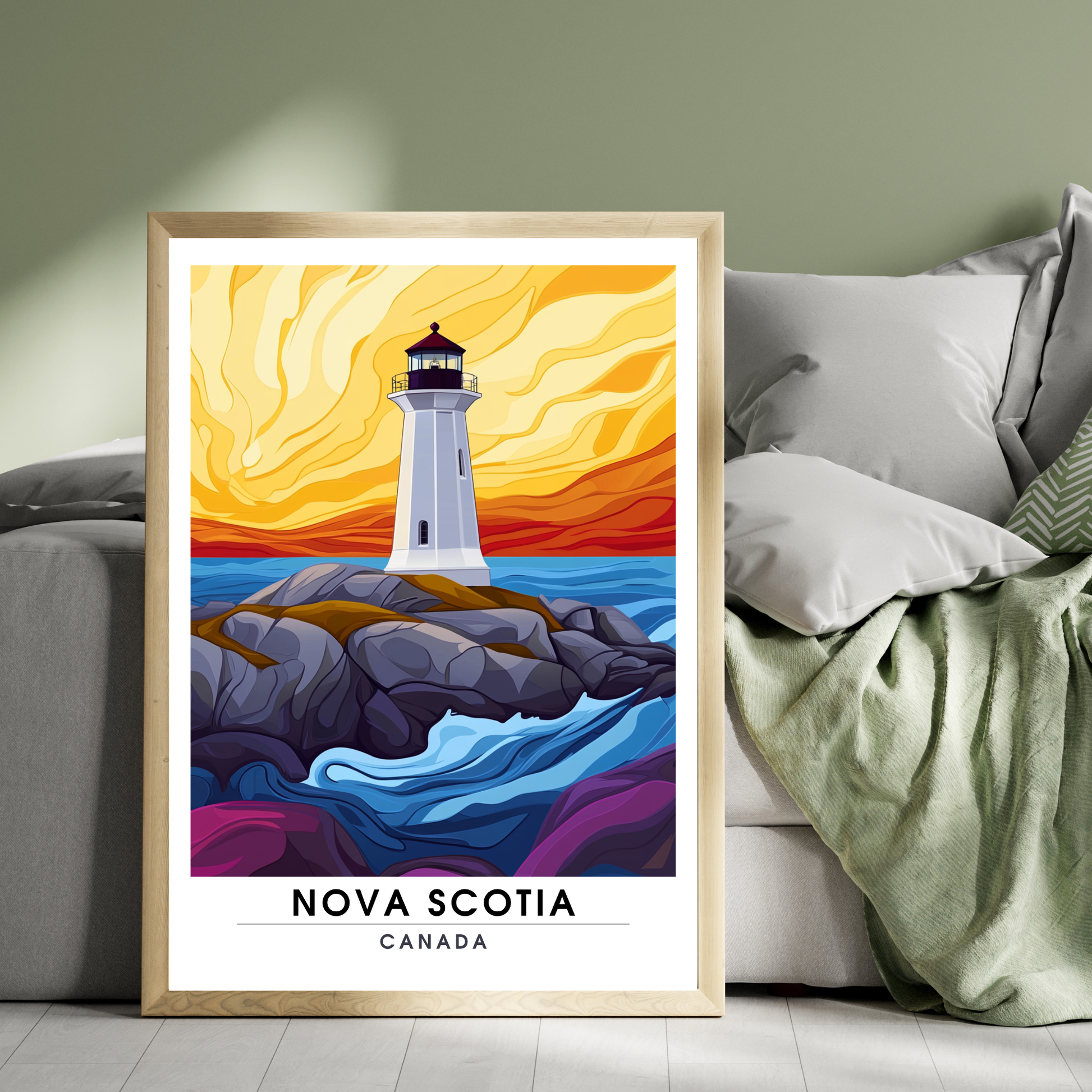 Affiche Nouvelle Écosse | Impression de voyage Canada | Affiche Canada