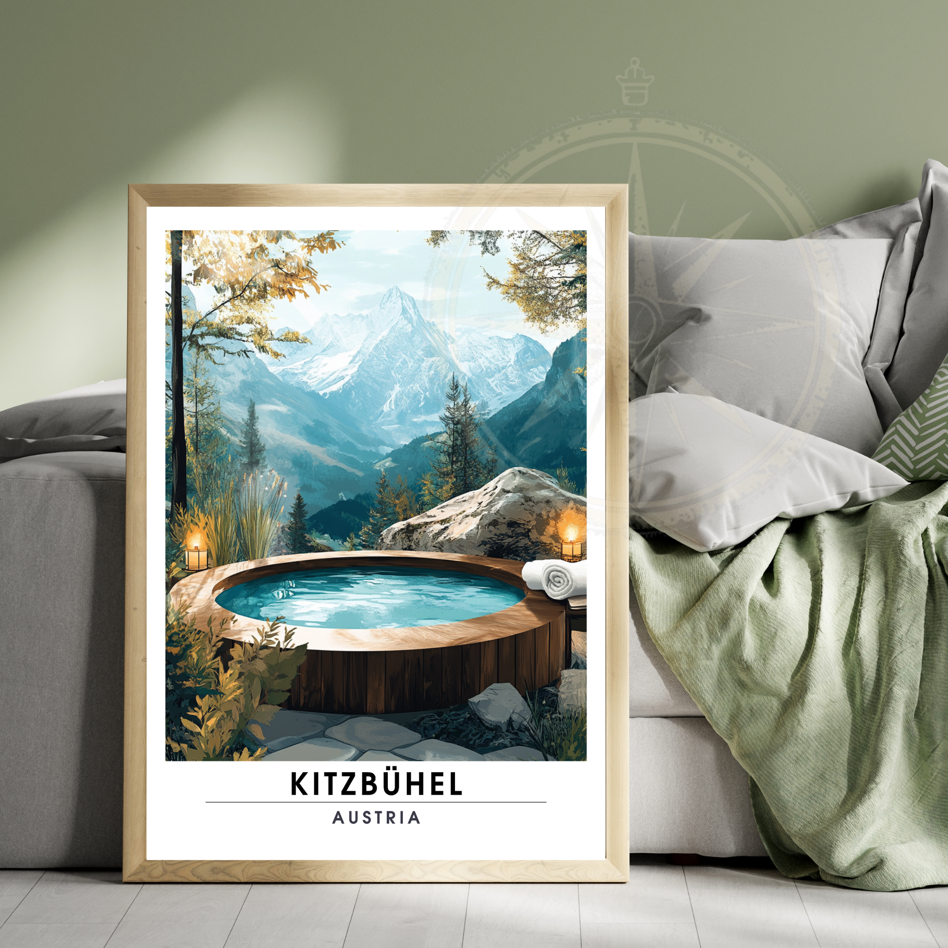 Affiche Kitzbühel | Poster décoratif Autriche | Affiche Autriche