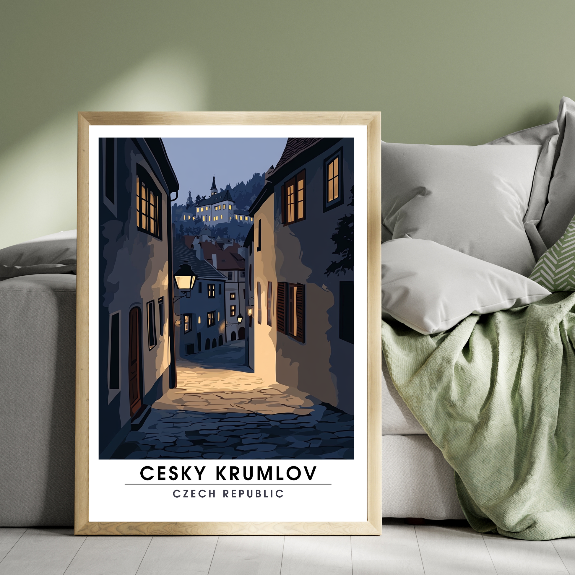 Affiche Cesky krumlov | Impression République tchèque | Affiche République tchèque