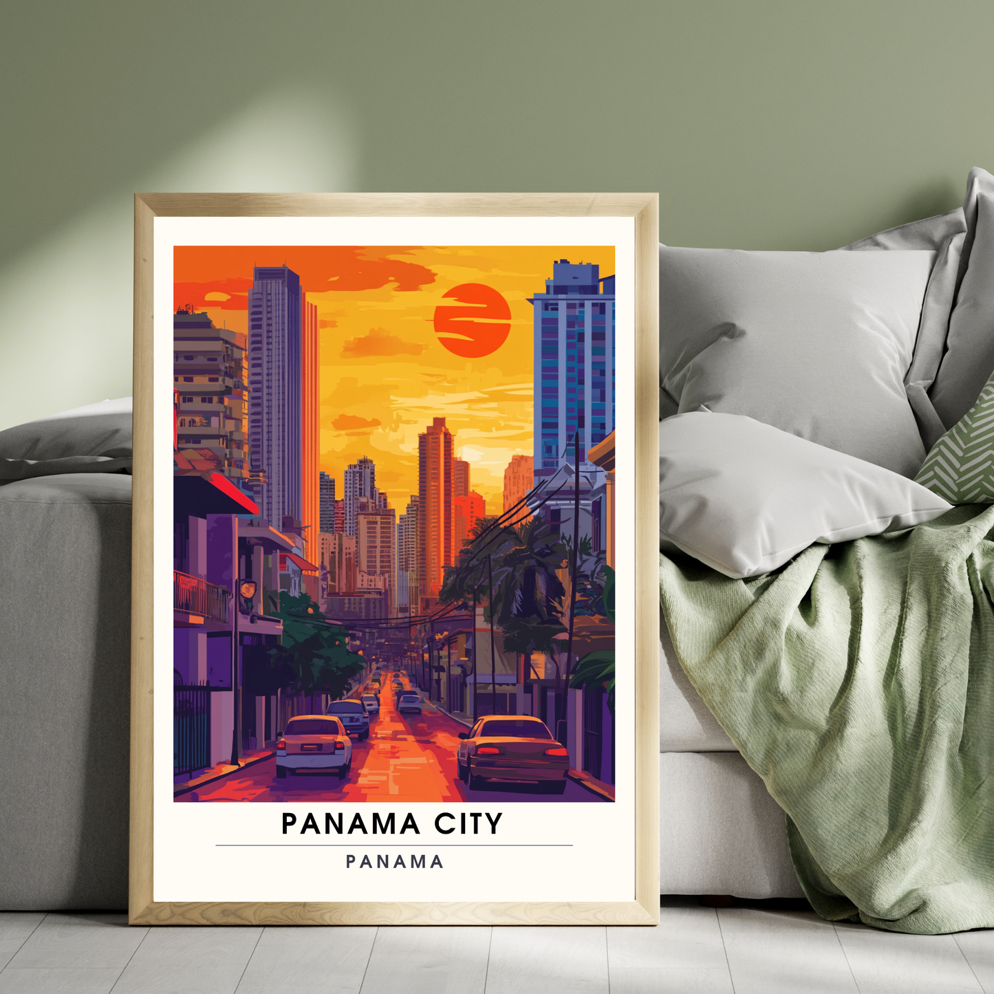 Affiche Ville de Panama | Poster de voyage Panama | Affiche Panama