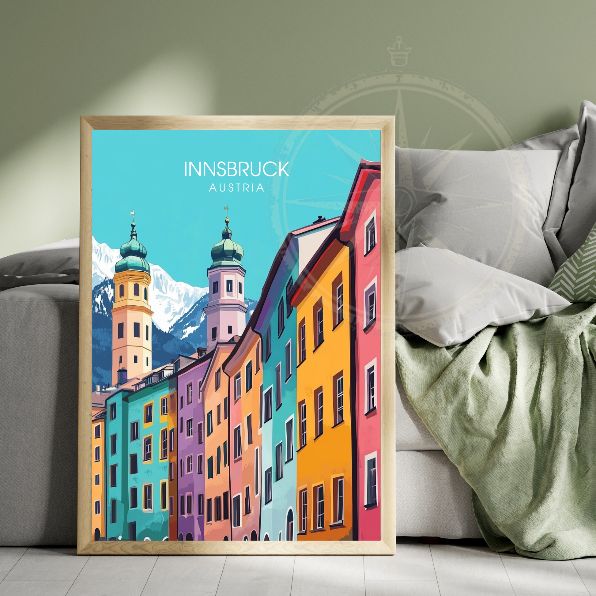 Affiche Innsbruck | Poster Murale Autriche | Affiche Autriche