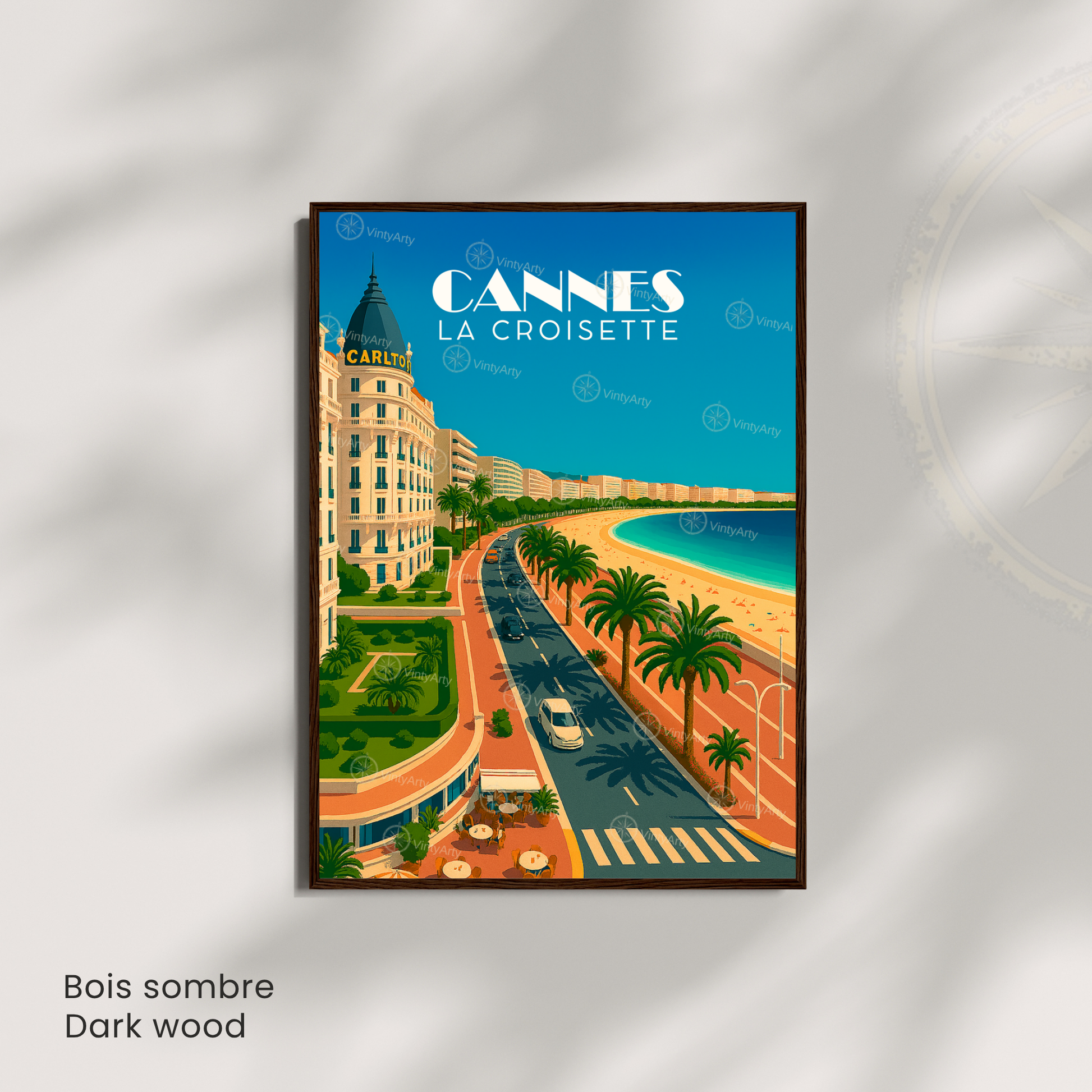 Affiche Cannes | Poster La Croisette | Affiche France