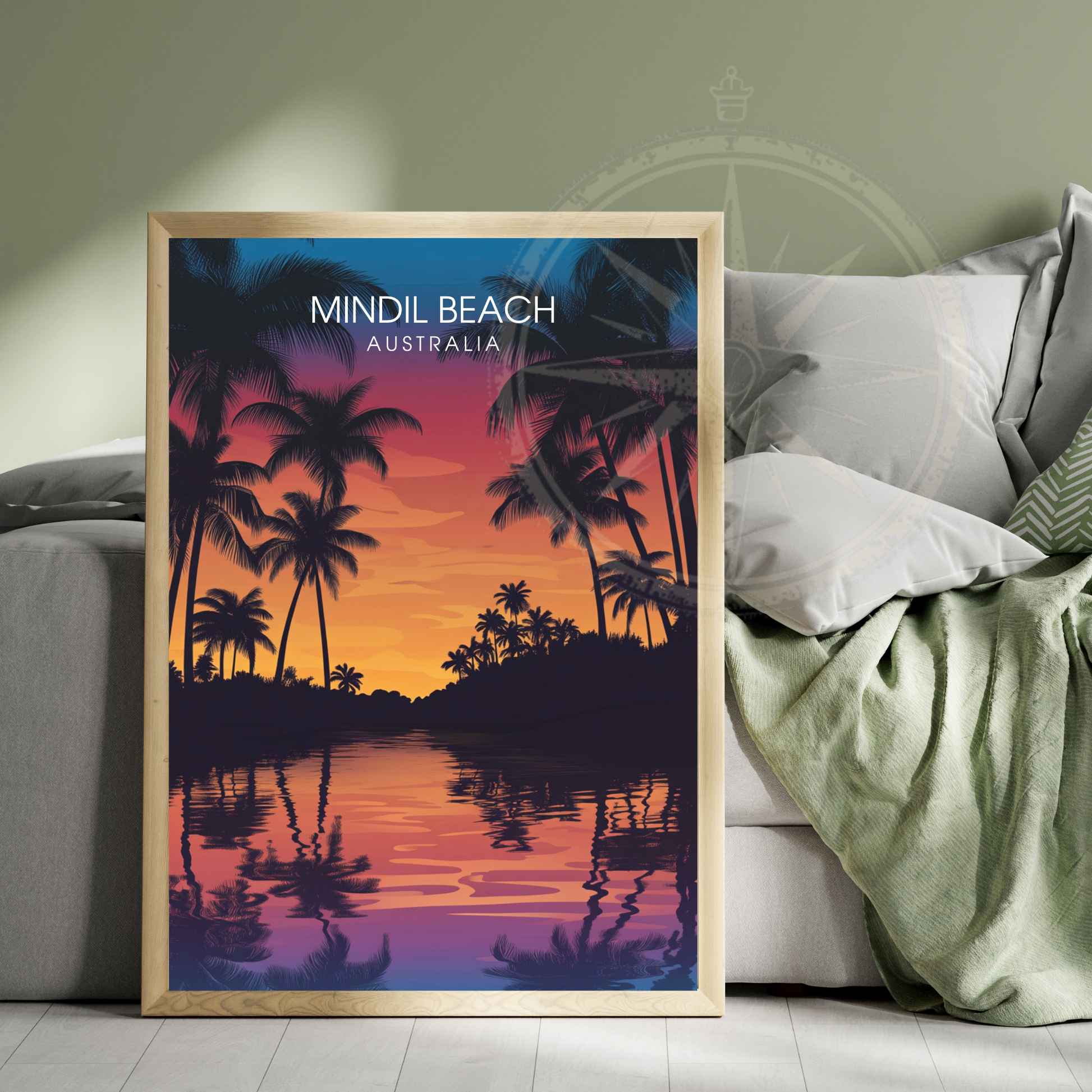 Affiche Plage de Mindil | Poster Australie | Affiche Australie