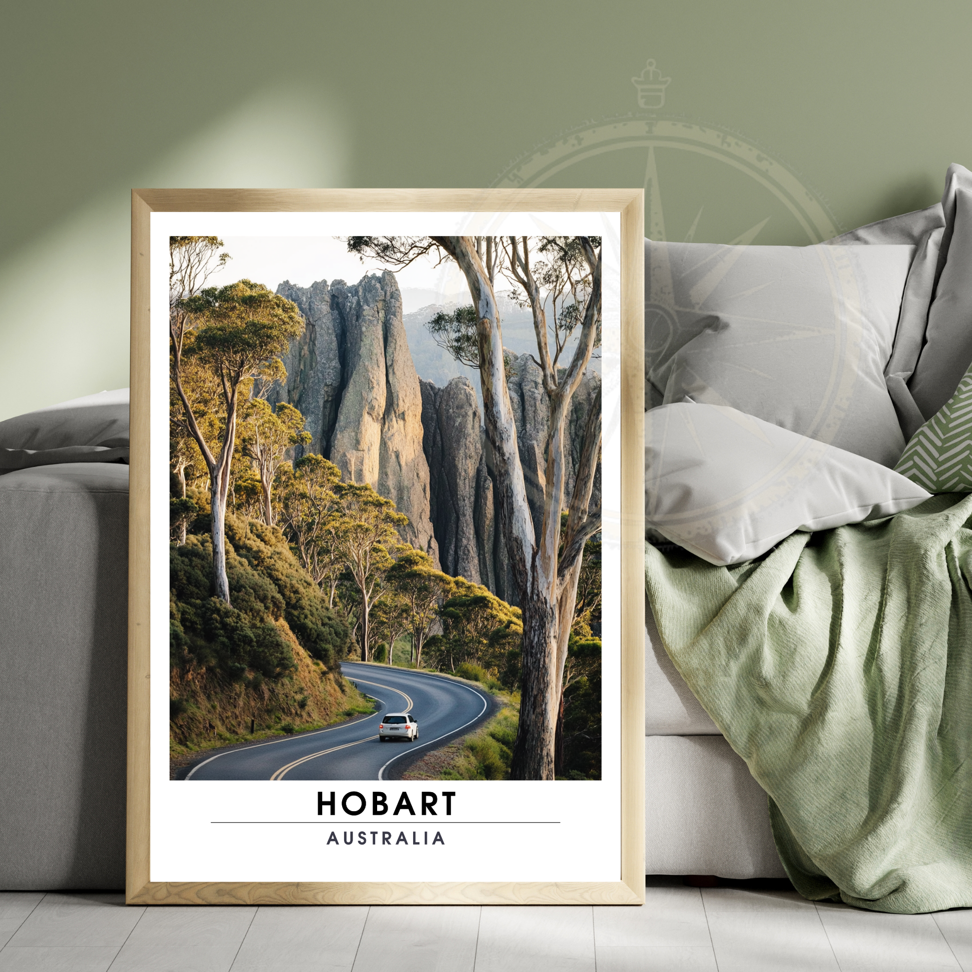 Affiche Hobart | Poster de voyage Australie | Affiche Australie