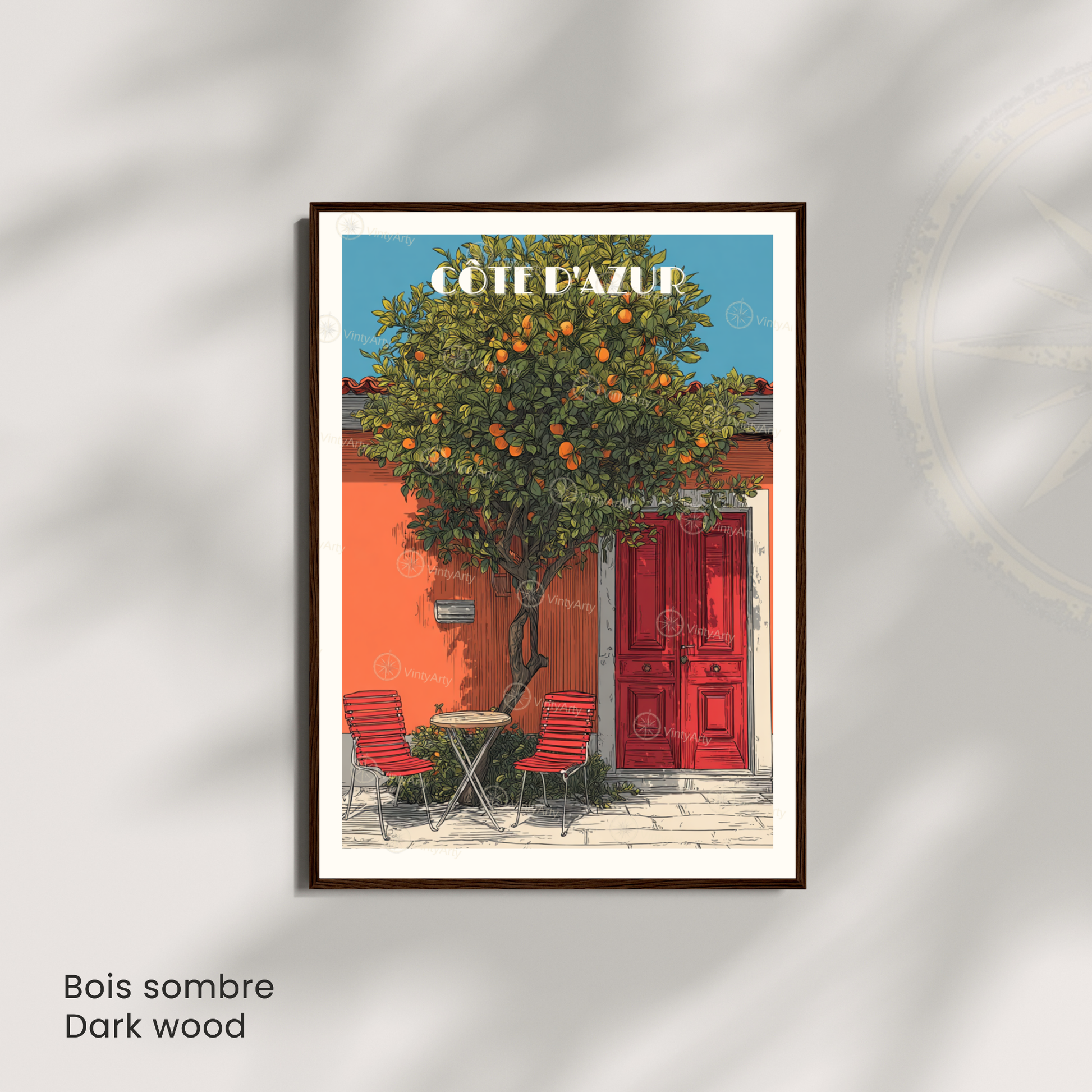 Affiche Côte d’Azur | Poster mural Côte d’Azur | Affiche France