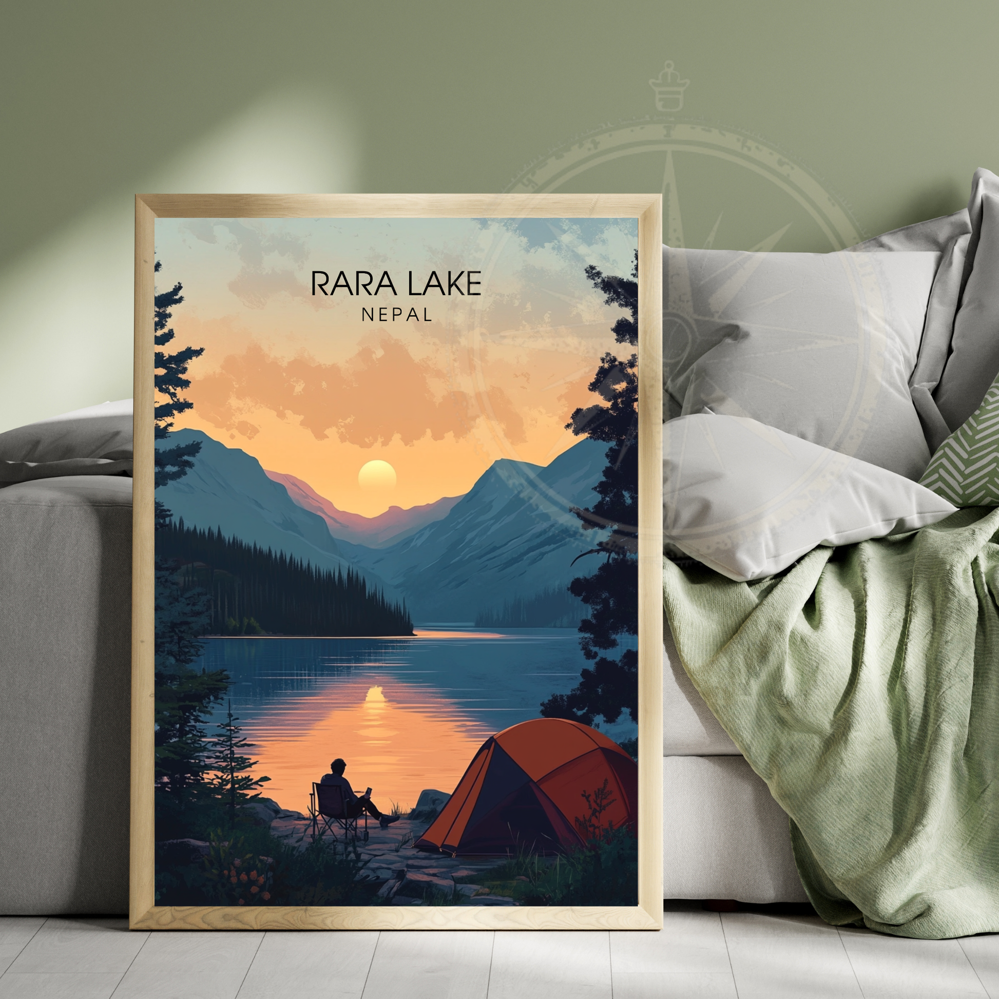 Affiche Rara Lake | Impression Nepal | Affiche Lake