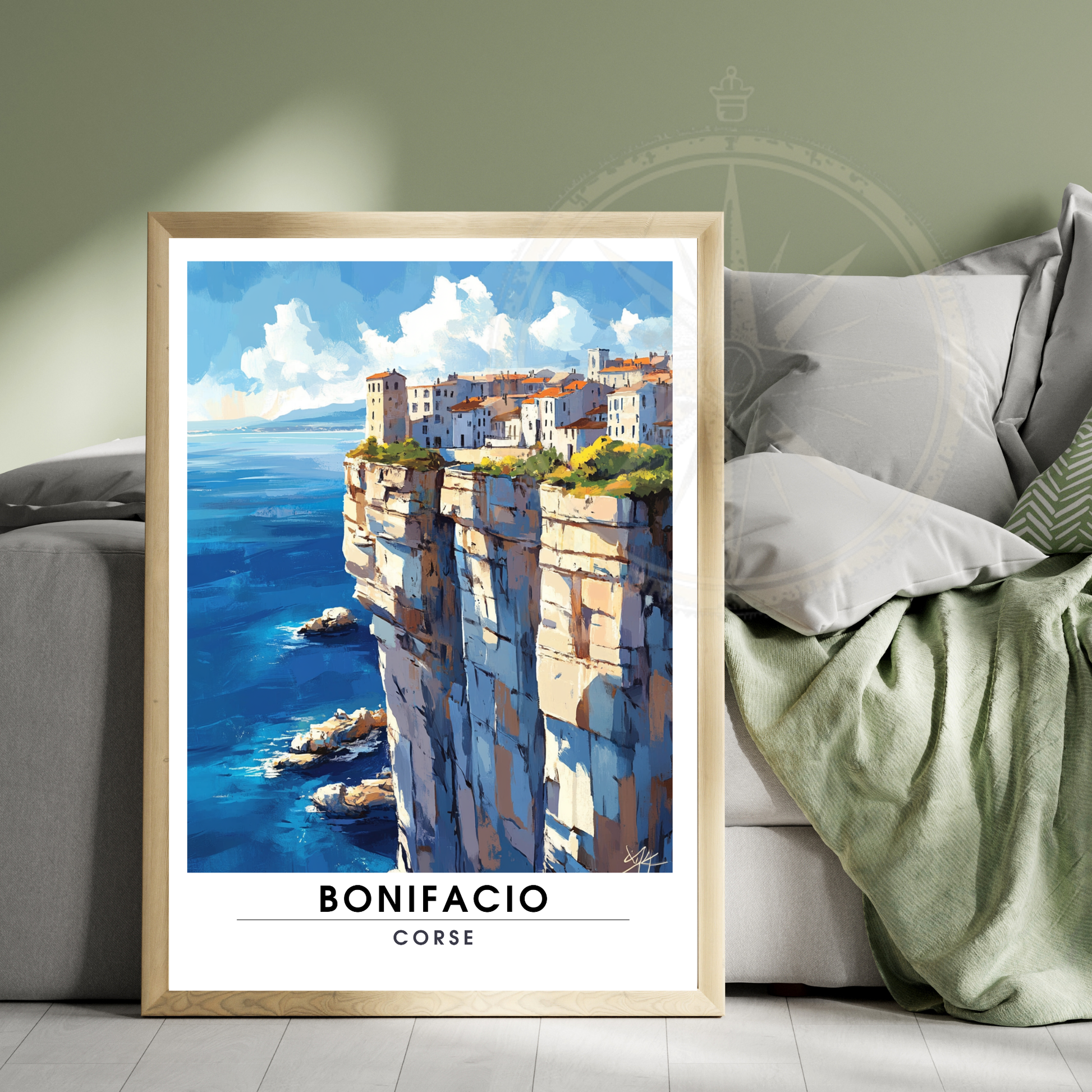 Affiche Bonifacio | Impression Corse | Affiche Corse