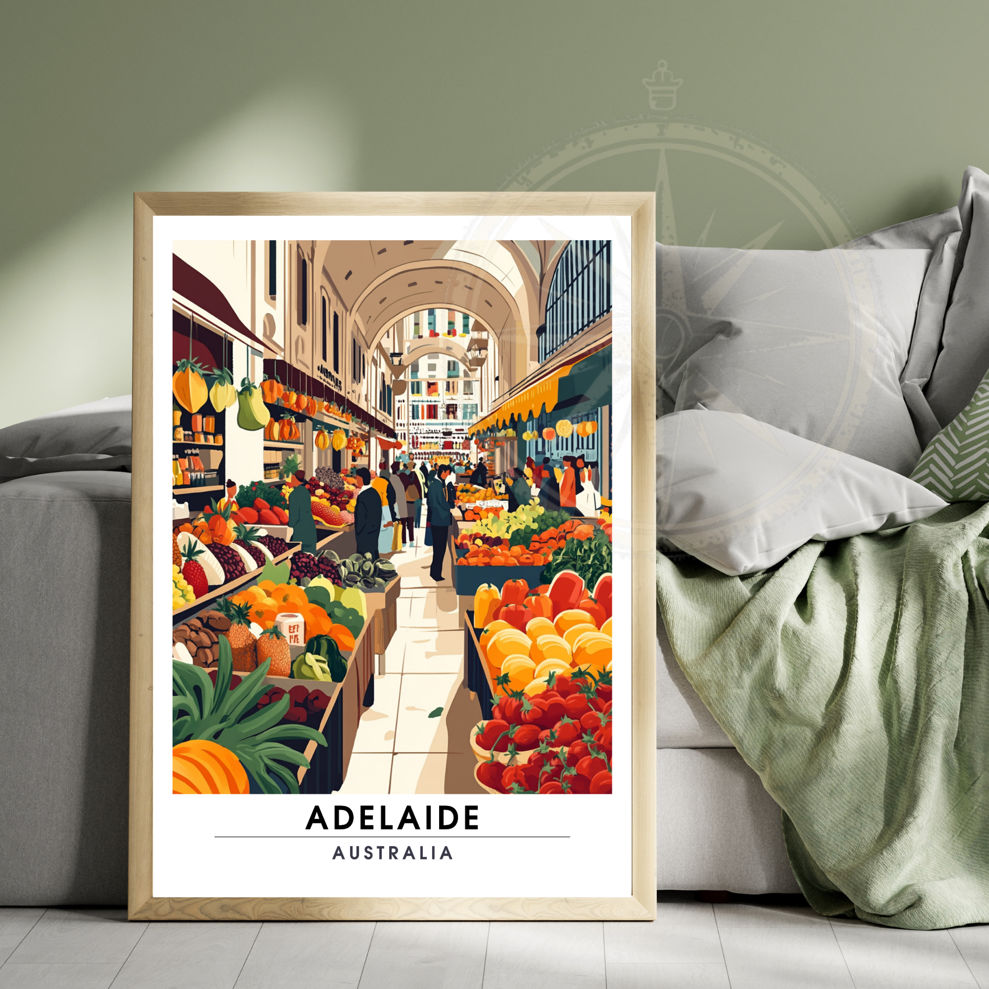 Affiche Adélaïde | Poster de voyage Australie | Affiche Australie