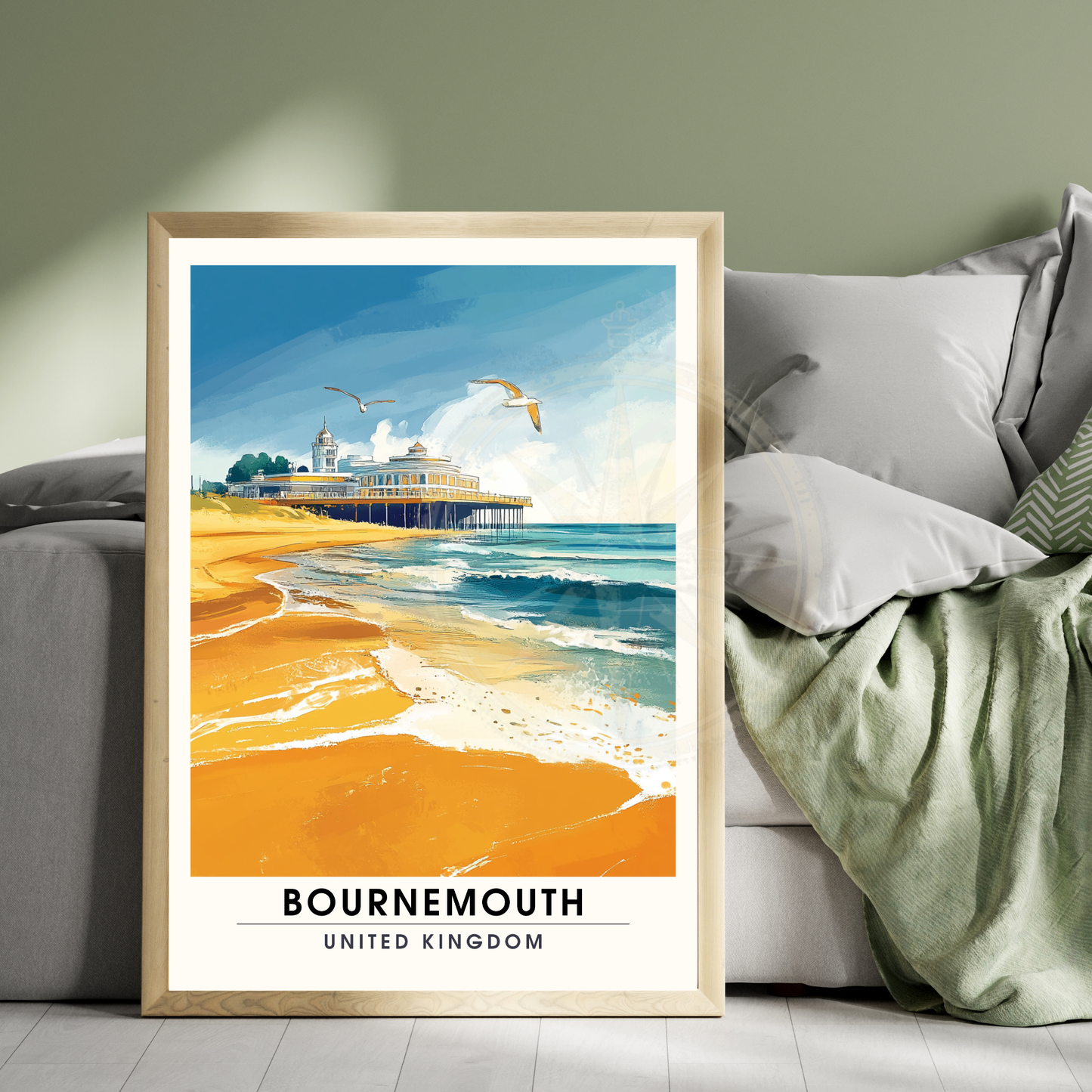 Bournemouth Poster | Bournemouth Print | United Kingdom
