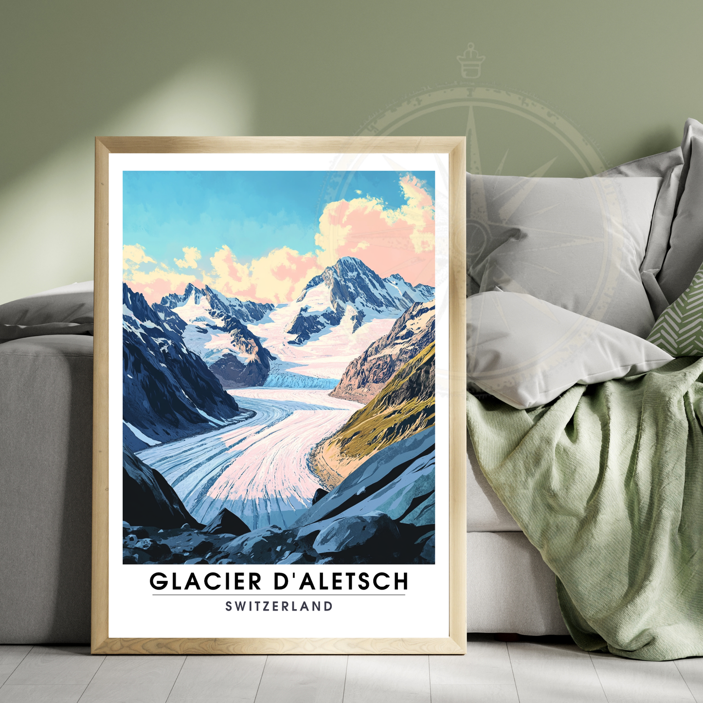 Affiche Glacier d'Aletsch | Poster Murale Suisse | Affiche Suisse