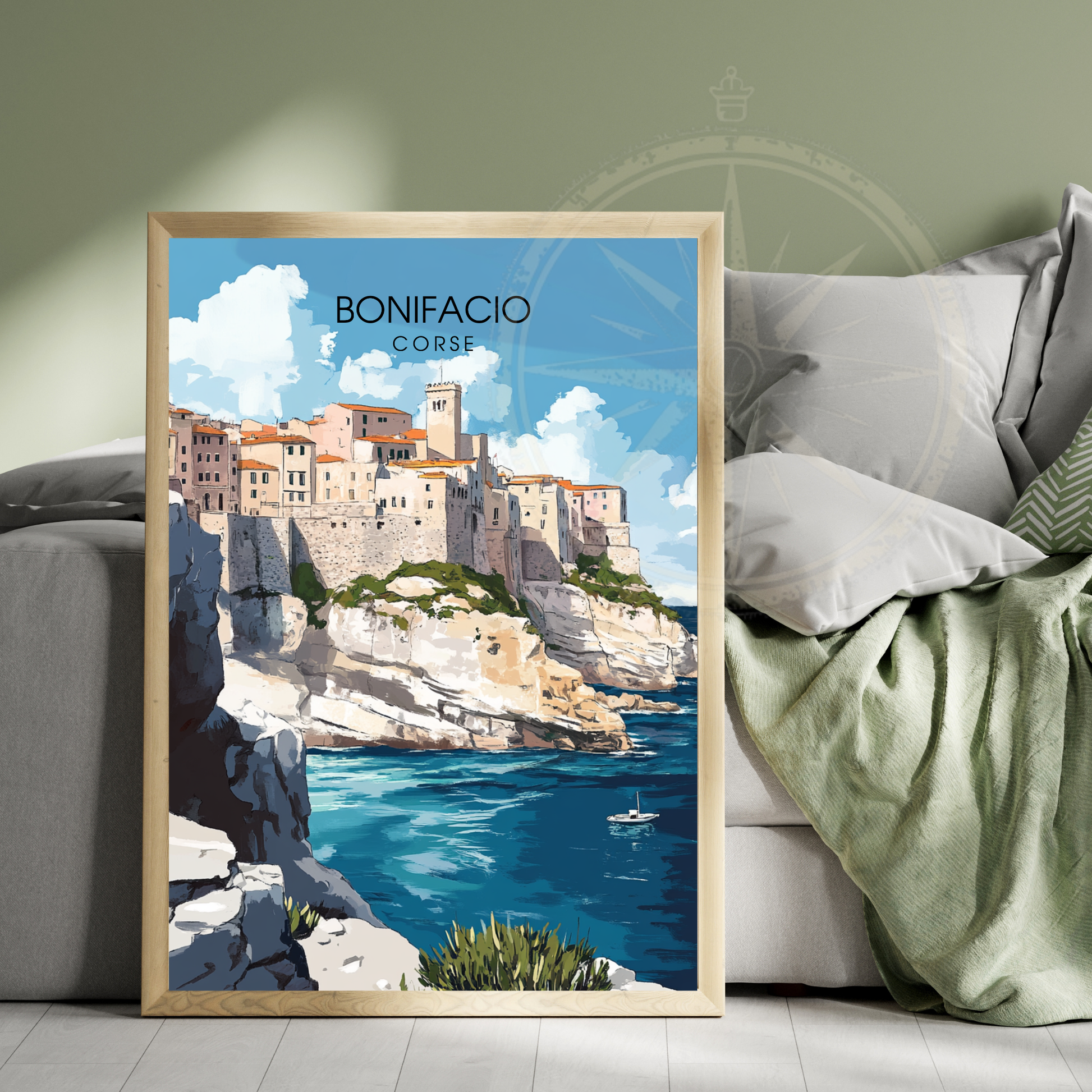 Affiche Bonifacio | Poster Murale Corse | Affiche Corse