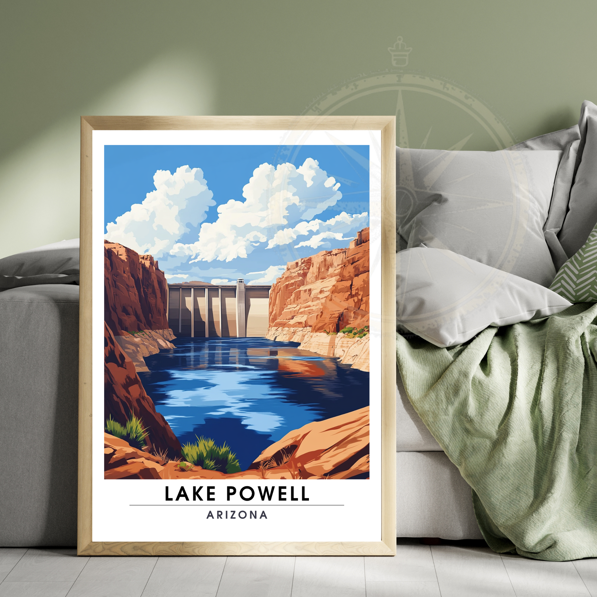 Affiche Lac Powell Arizona | Poster États-Unis | Affiche Lac