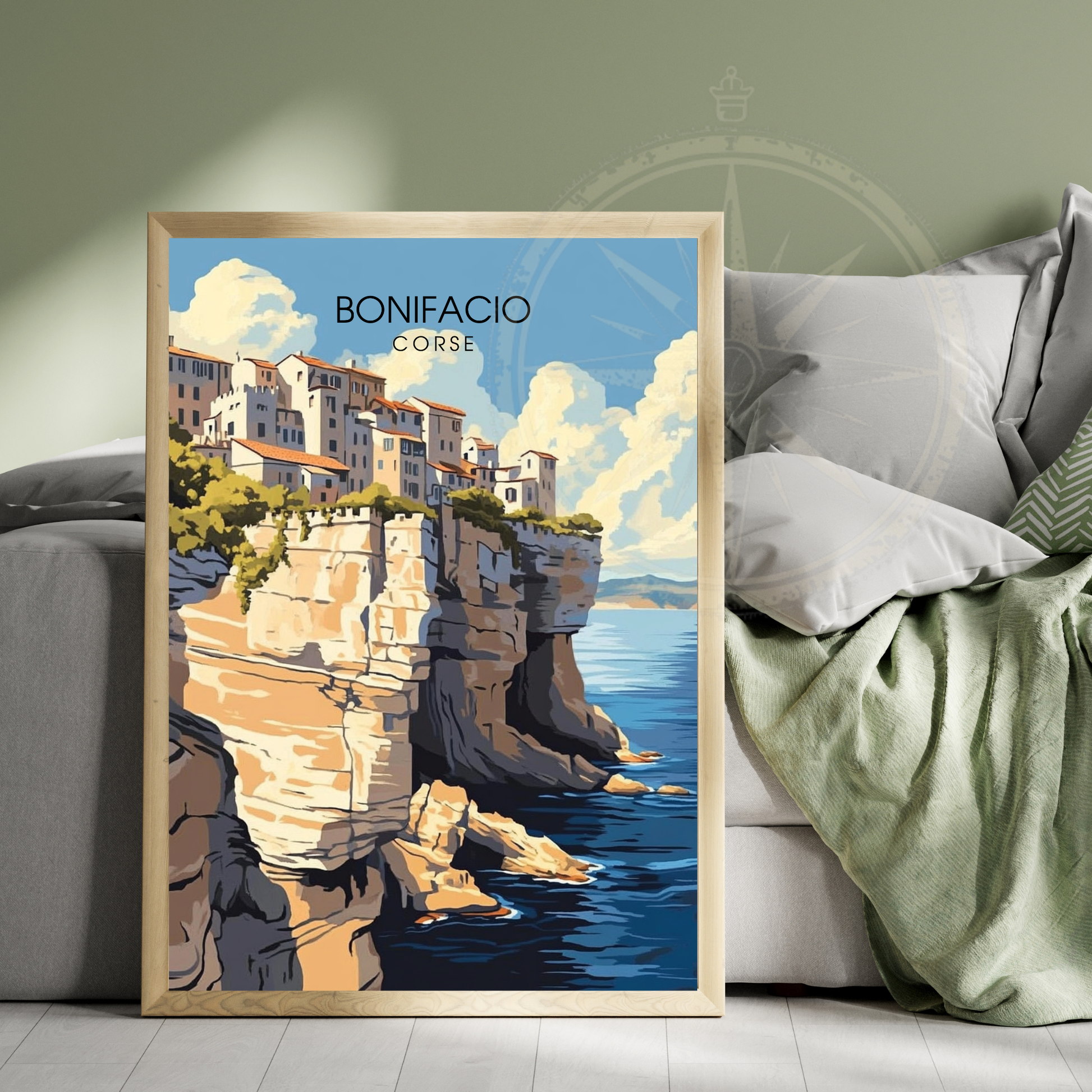 Affiche Bonifacio | Poster Corse | Affiche Corse