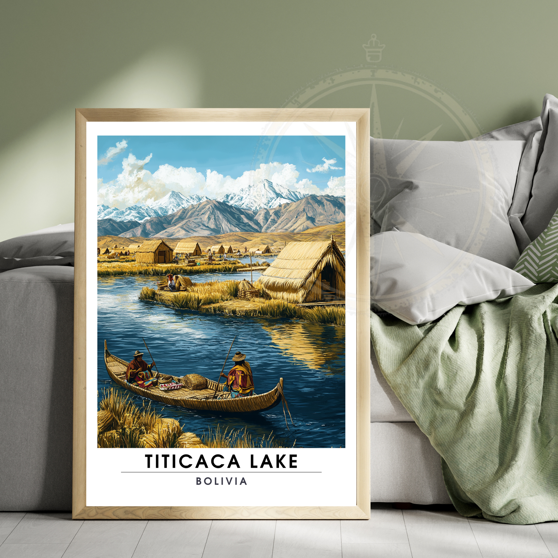 Affiche Lac Titicaca | Impression Bolivie | Affiche Lac