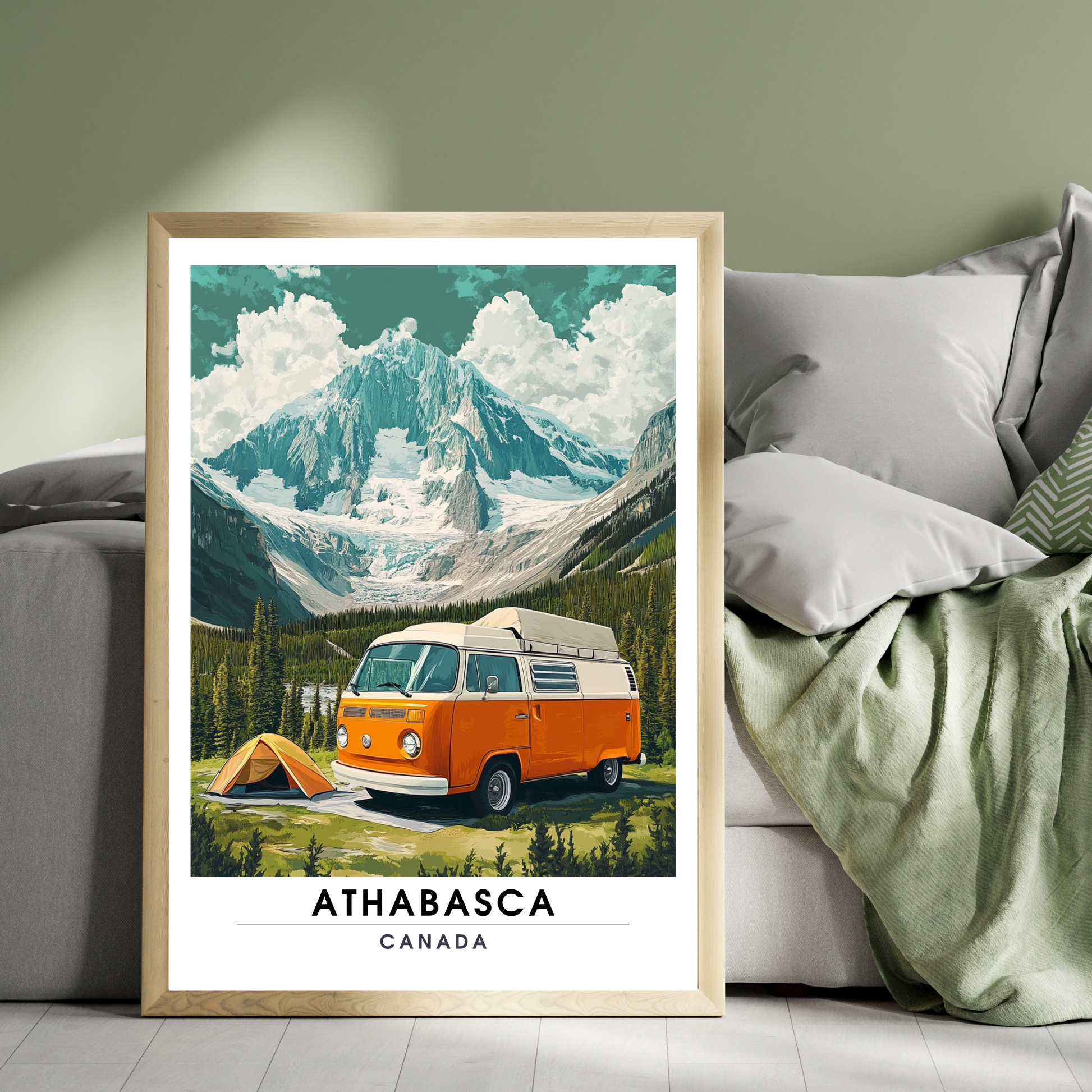 Affiche Glacier du athabasca | Poster de voyage Canada | Affiche Canada