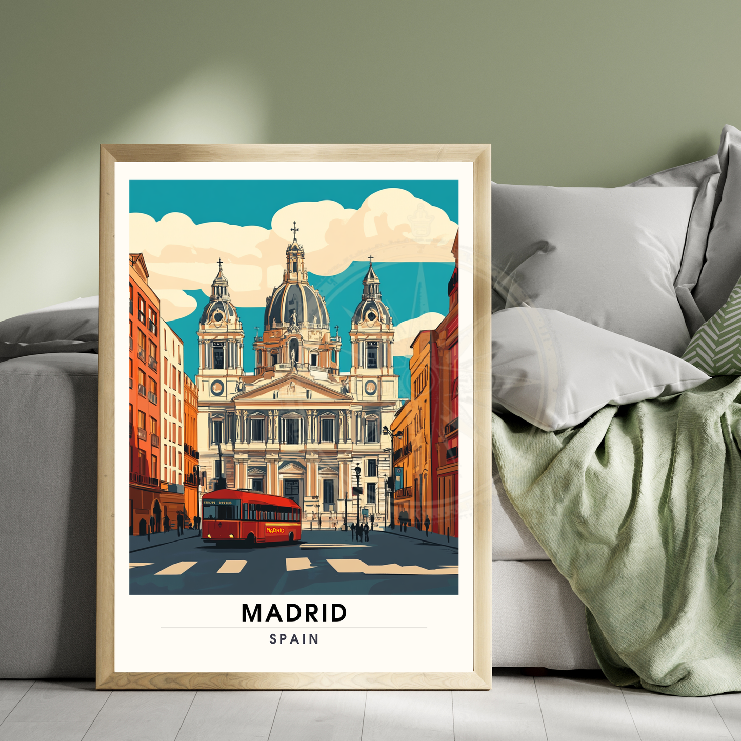 Affiche Madrid | Impression de voyage Madrid | Basilique Saint-François-le-Grand