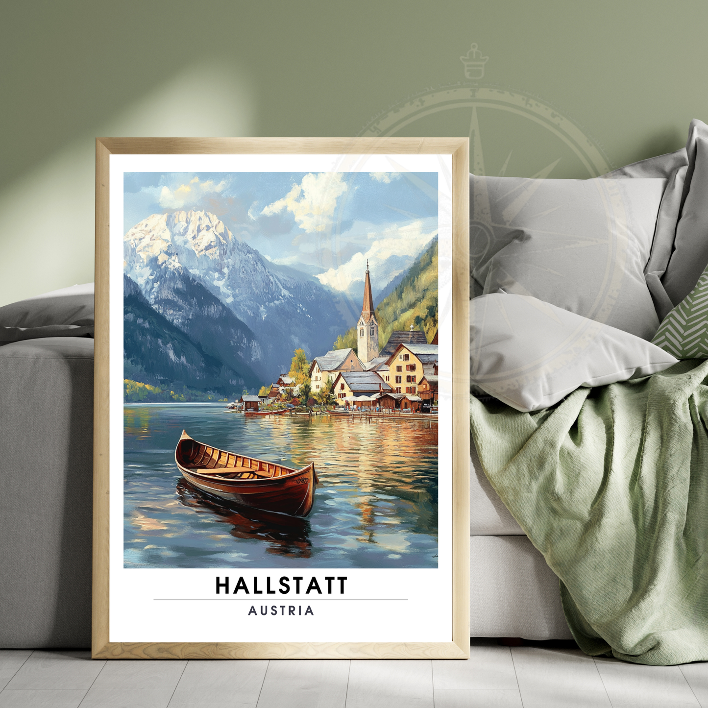 Affiche Hallstatt | Poster Autriche | Affiche Autriche