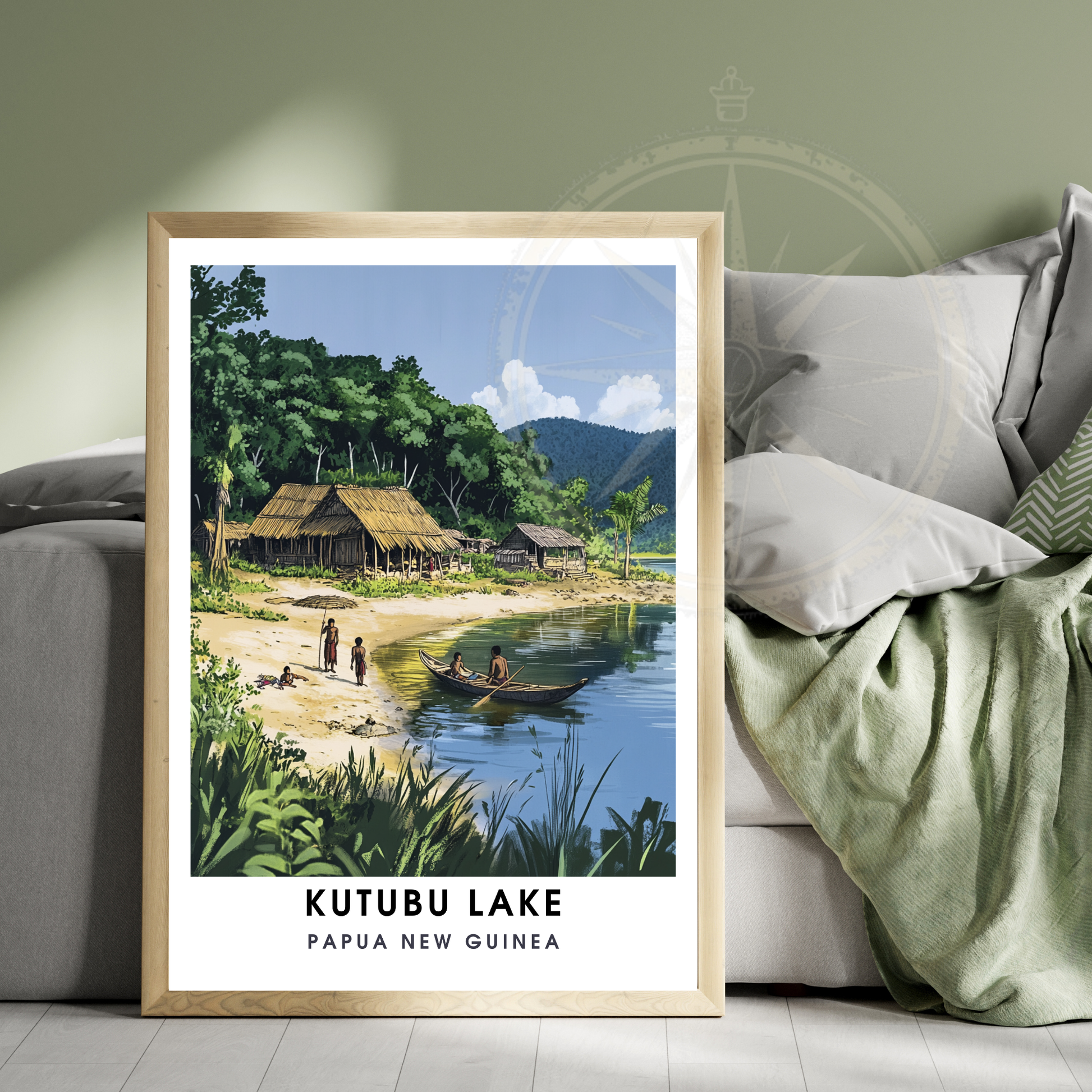 Affiche Lac Katubu | Poster Murale Papouasie-Nouvelle-Guinée | Affiche Lac