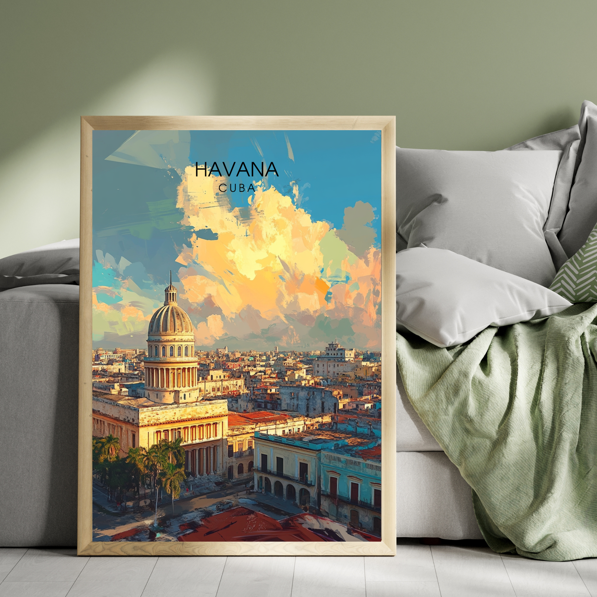 Affiche Havana | Art Murale Cuba | Affiche Cuba
