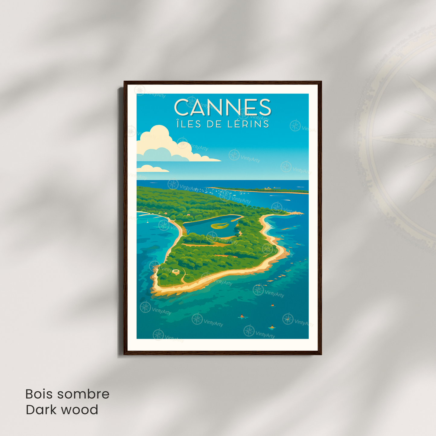 Affiche Cannes | Poster Îles de Lérins | Affiche France