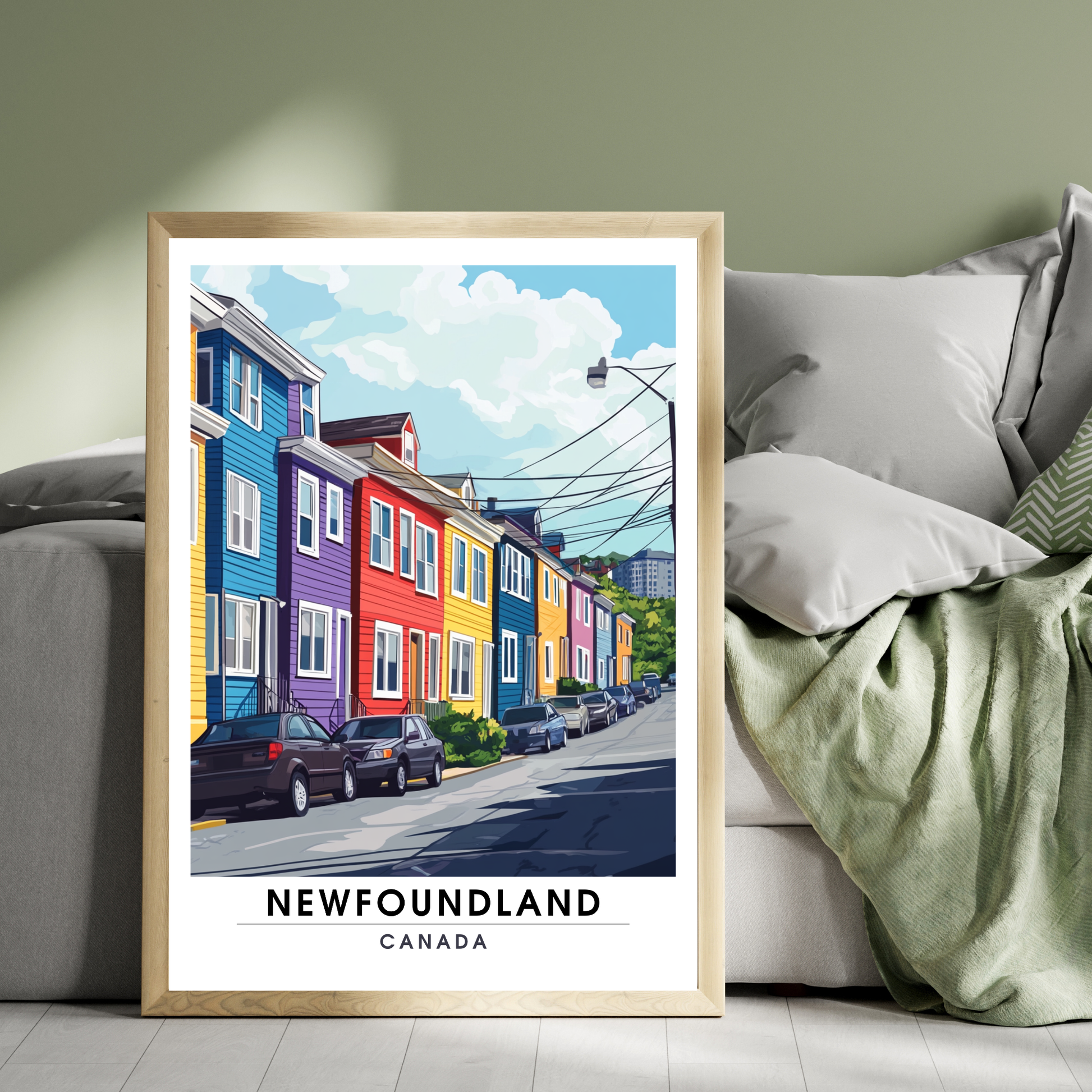 Affiche Terre Neuve | Poster décoratif Canada | Affiche Canada